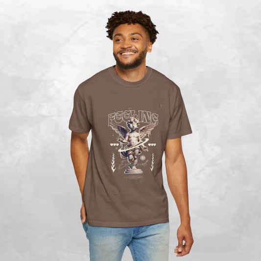 Vintage-Inspired Angel Graphic T-Shirt - Perfect for Casual Wear, Gift for Music Lovers, Cute Outfit Idea, Retro Design, Cozy Everyday Tee