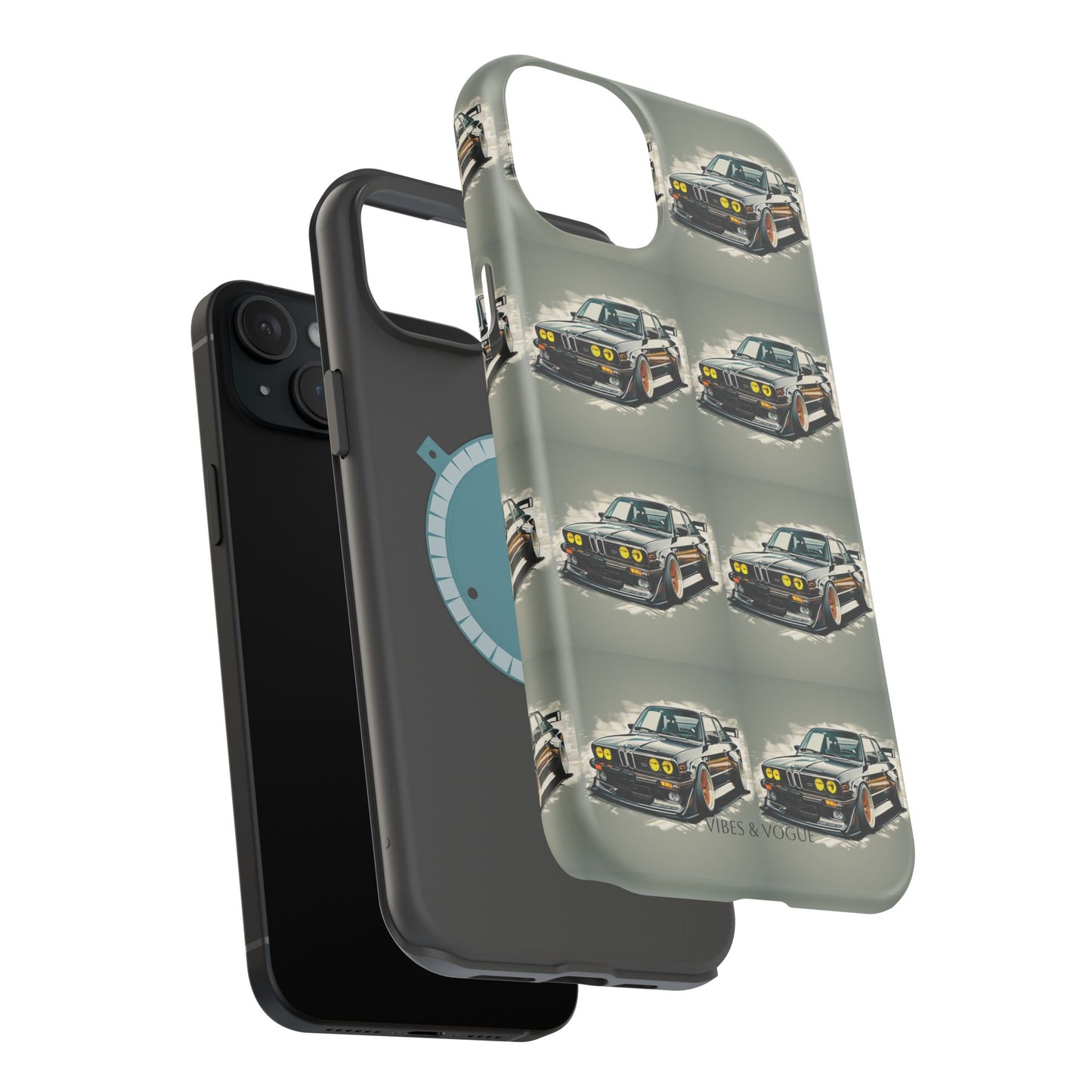 Stylish Car-Themed Magnetic Tough Cases - Perfect for Auto Enthusiasts