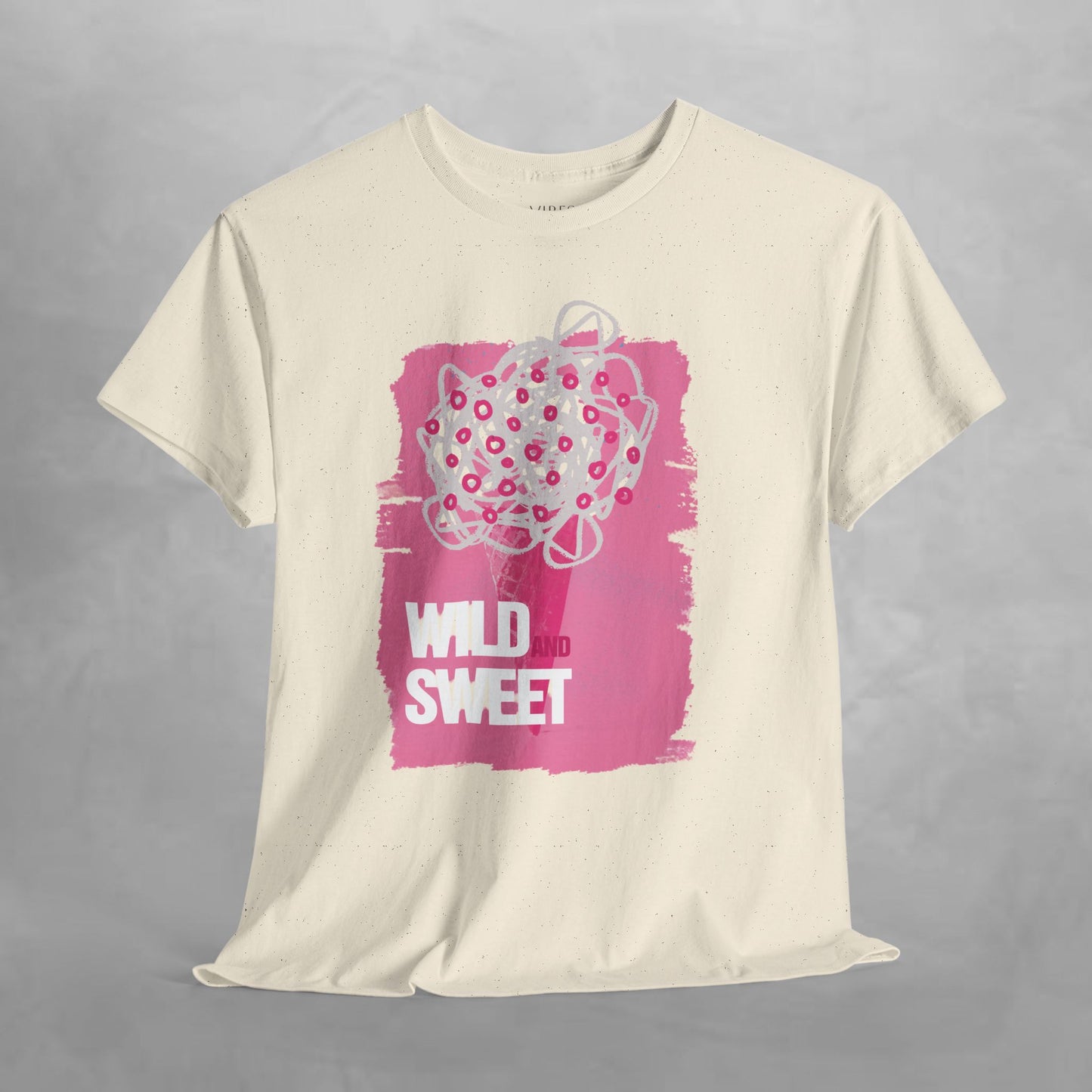 Wild and Sweet Unisex Heavy Cotton Tee - Playful Graphic Shirt for Fun-Loving Individuals