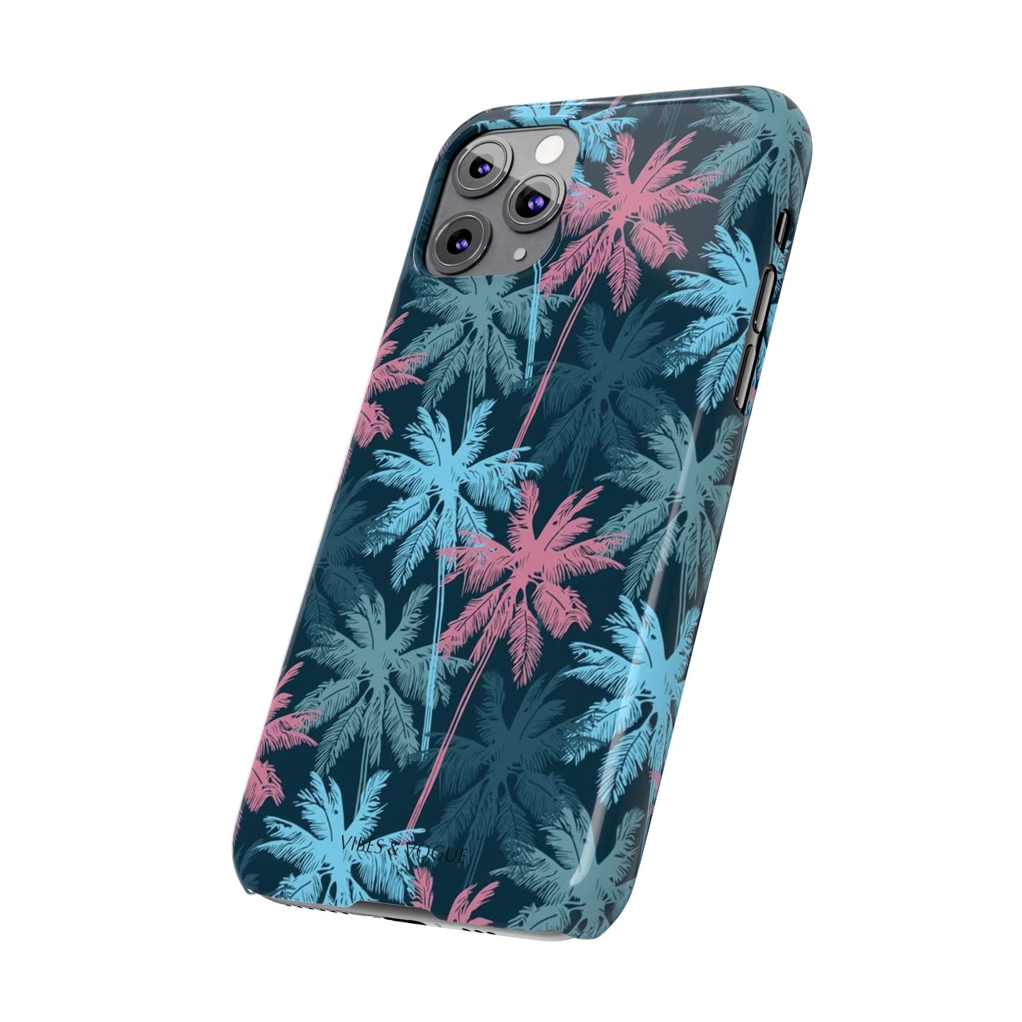 Tropical Vibes Slim Phone Case - Summer Botanical Design