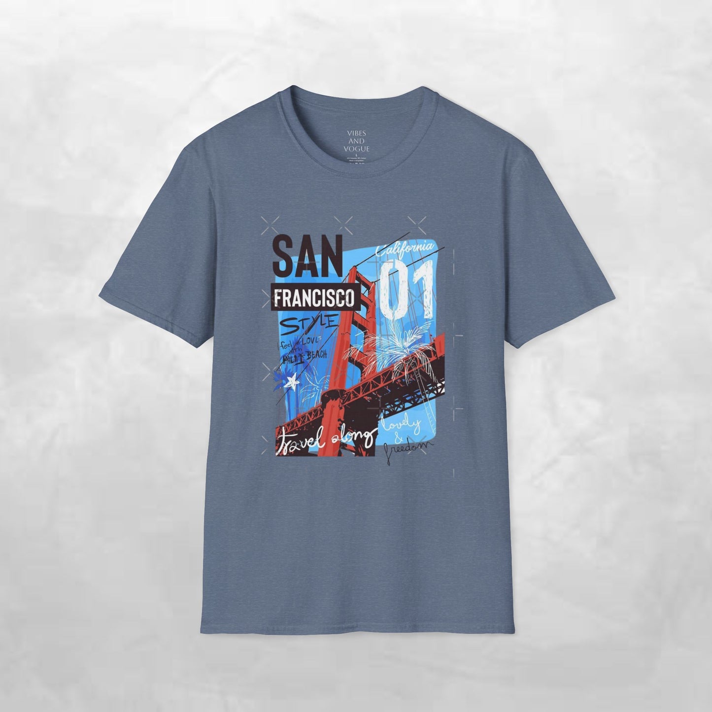 San Francisco Golden Gate Bridge Graphic T-Shirt — City Travel Tee