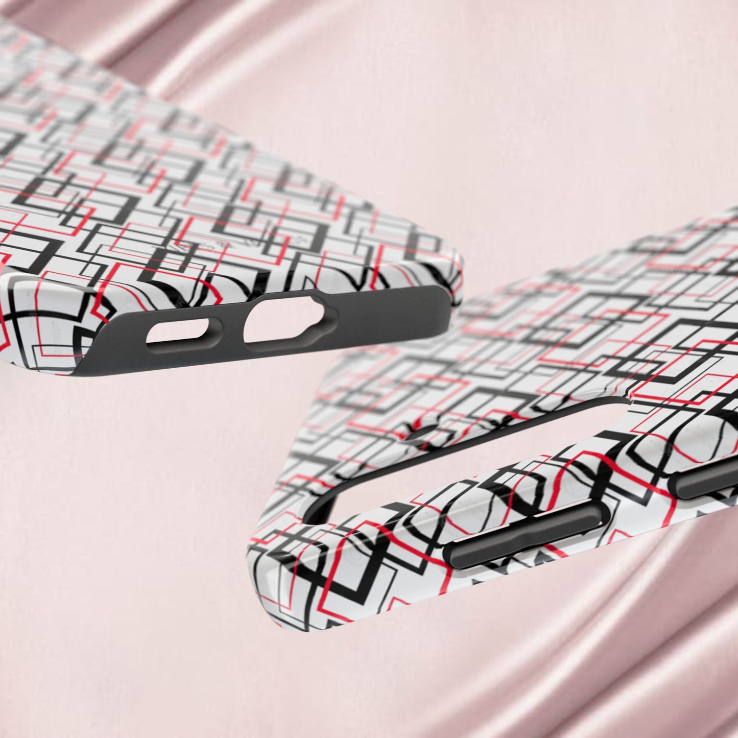 Stylish Geometric Tough Phone Case - Modern Design for Trendsetters