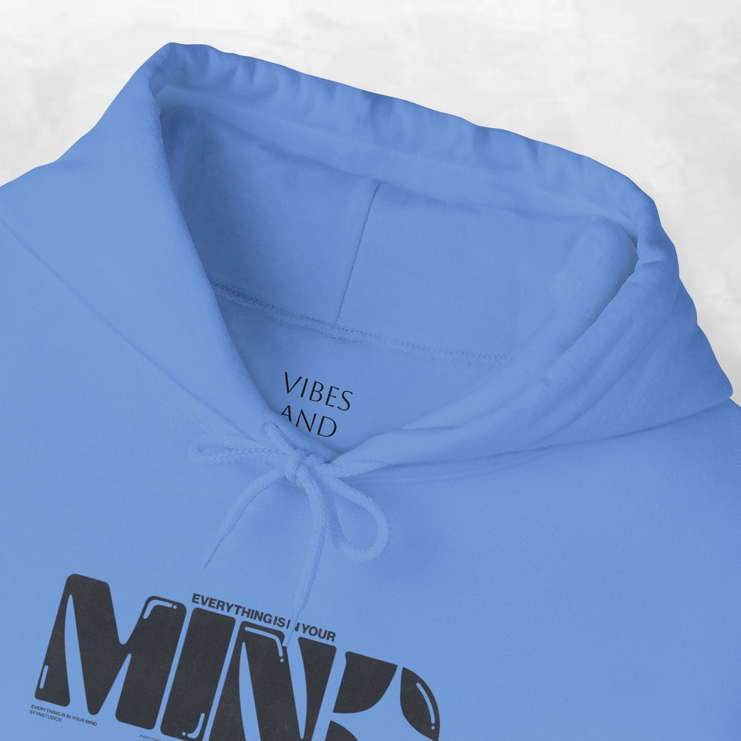 Mind Logo Hoodie — Minimalist Black Typography Pullover