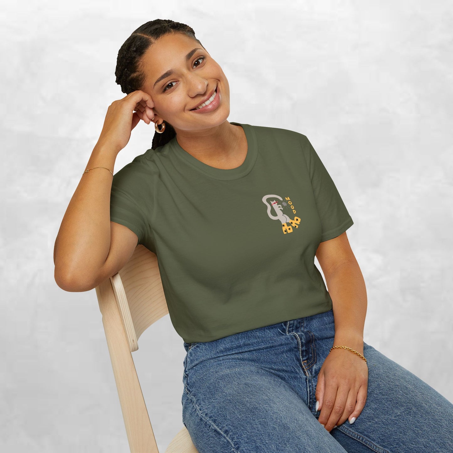 Ghost & Sunflowers T-Shirt — Cute Minimal Halloween Tee