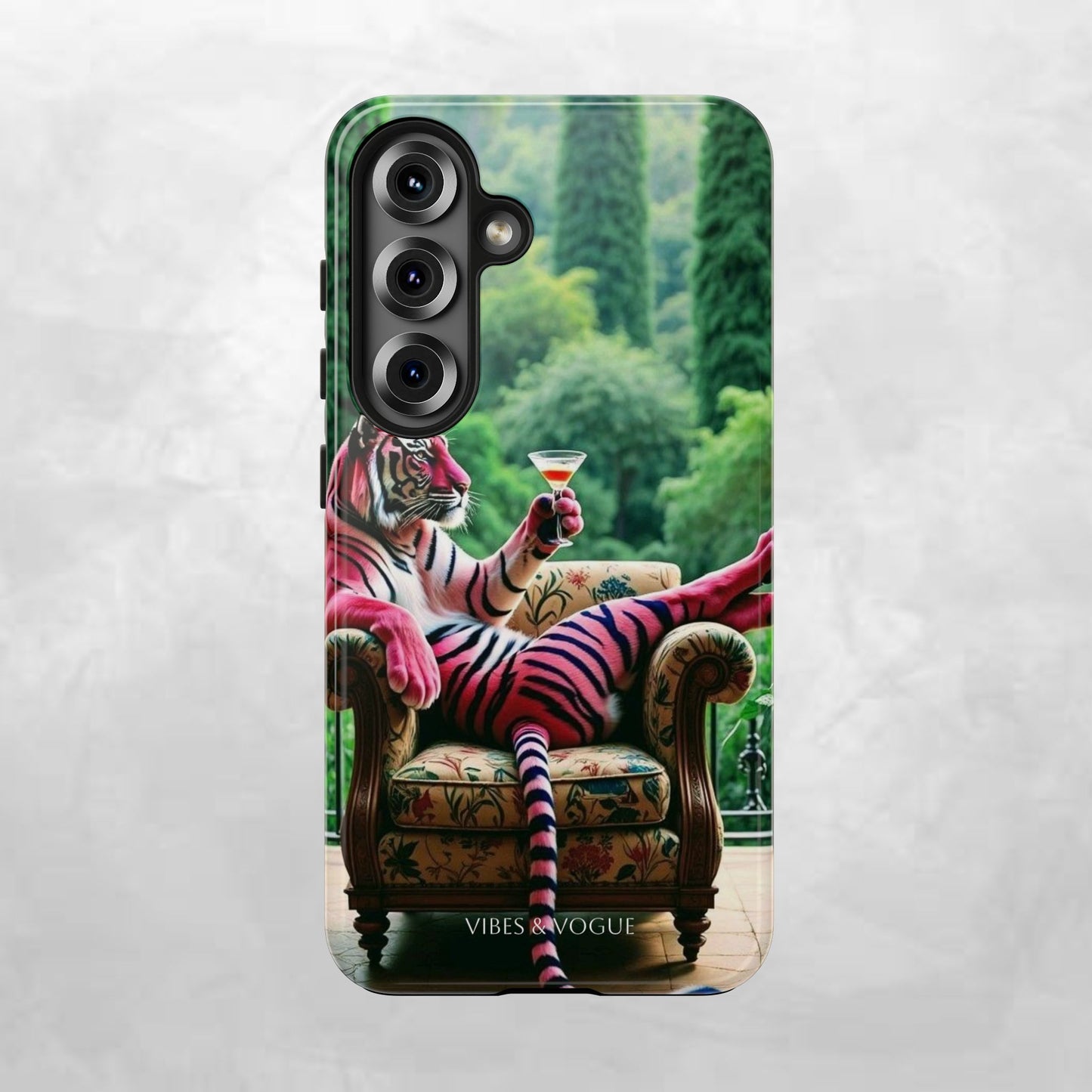 Relaxed Tiger Phone Case | Tough Case for Animal Lovers, Unique Gift for Friends, Stylish Tech Accessories, Fun Phone Cover, Vibrant Design