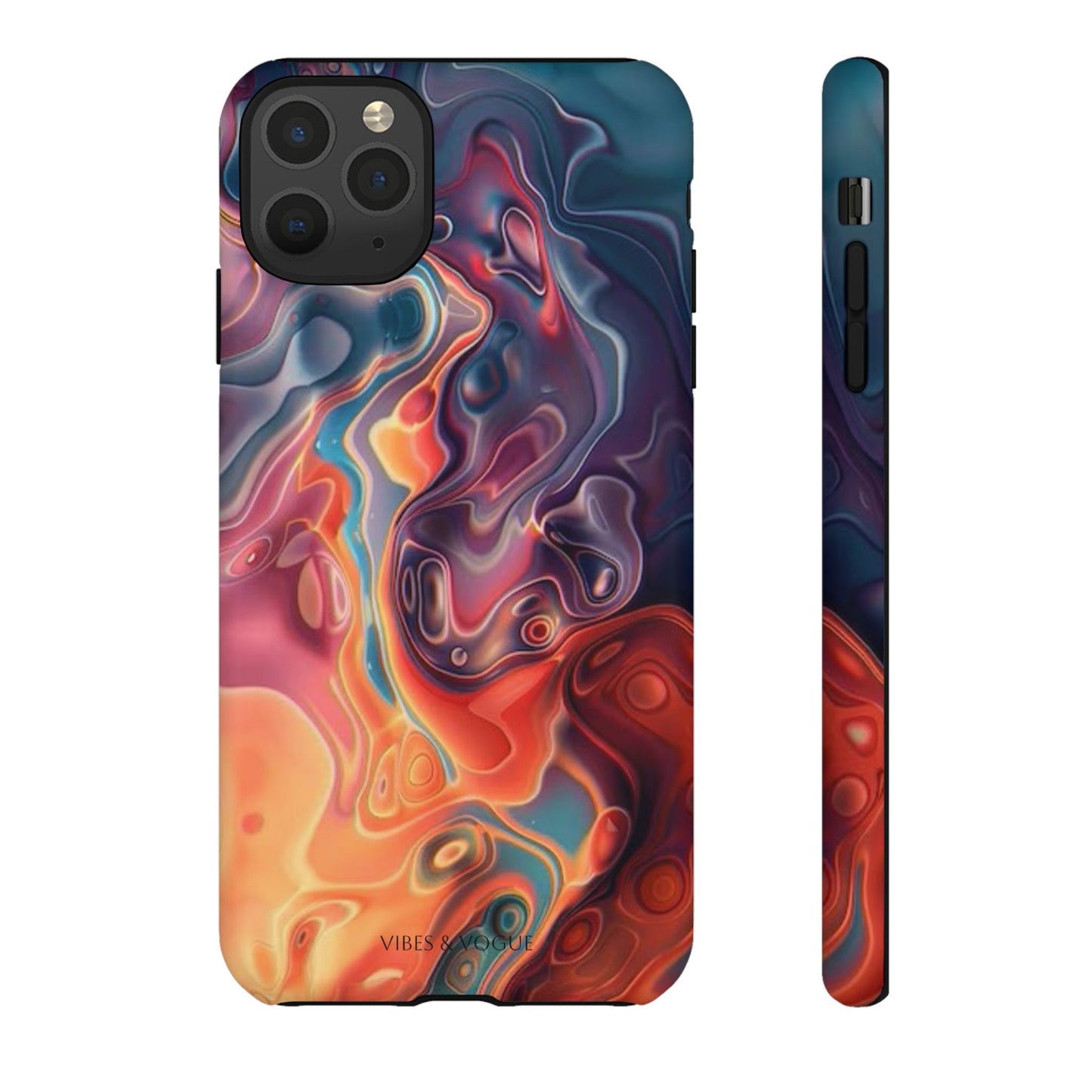 Colorful Phone Case, Abstract Print Cover, Tough Cases for Protection, Gift for Her, Modern Design, Trendy Mobile Accessory