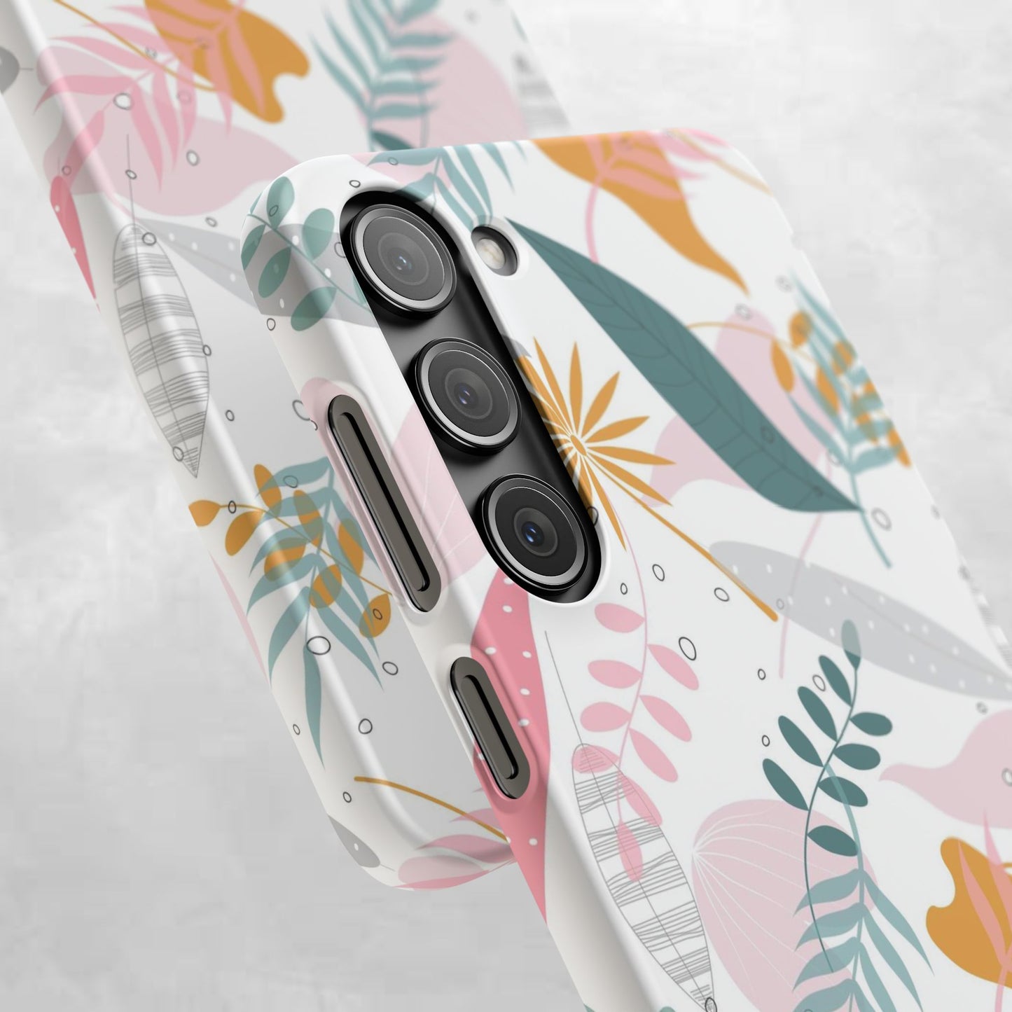 Floral Snap Case - Stylish Phone Protector with Botanical Design