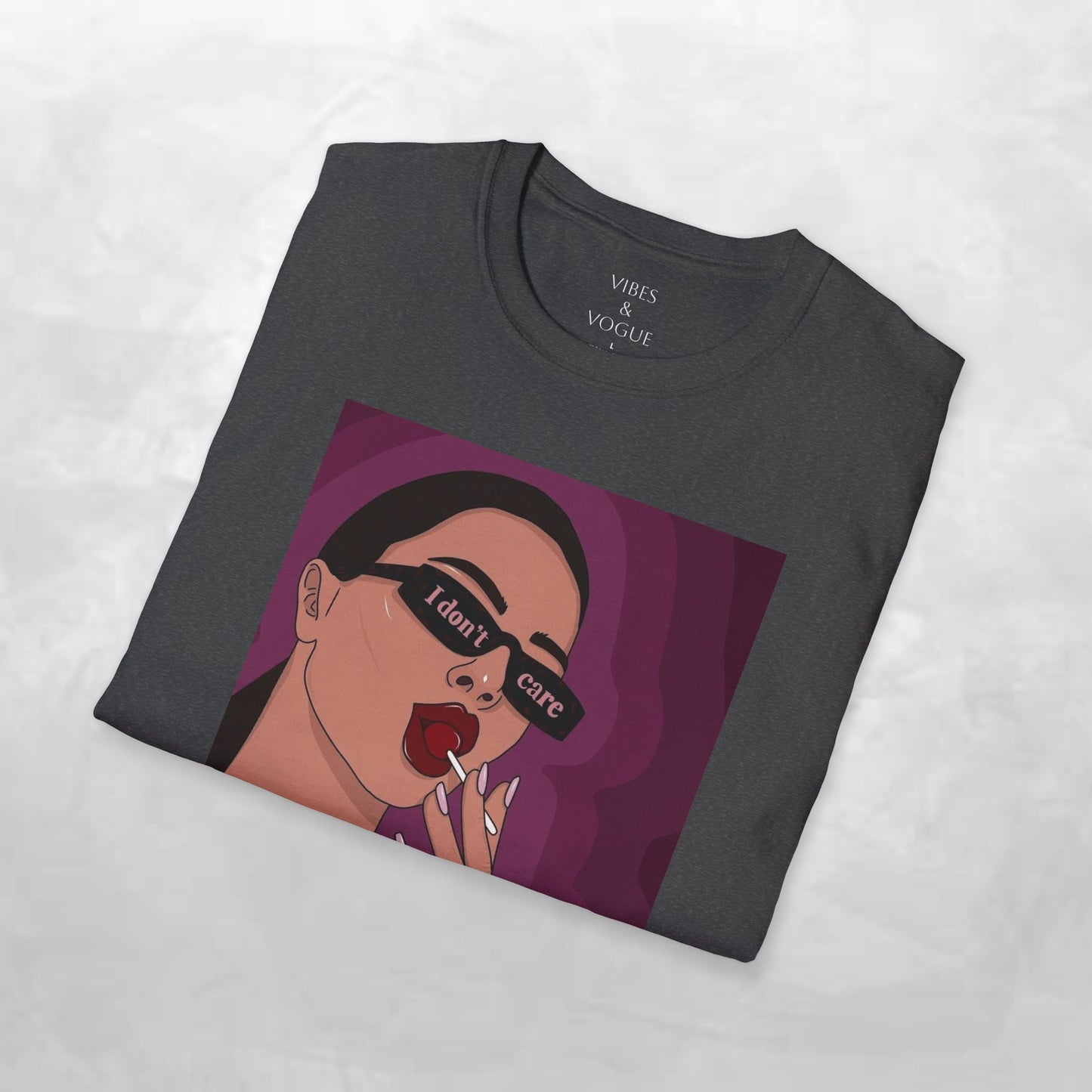 I Don't Care Graphic Unisex Softstyle T-Shirt – Casual Chic for Everyday Wear