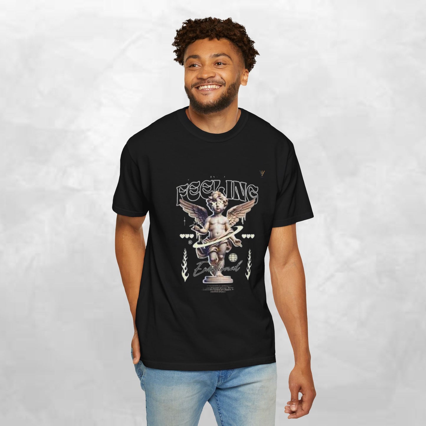 Vintage-Inspired Angel Graphic T-Shirt - Perfect for Casual Wear, Gift for Music Lovers, Cute Outfit Idea, Retro Design, Cozy Everyday Tee