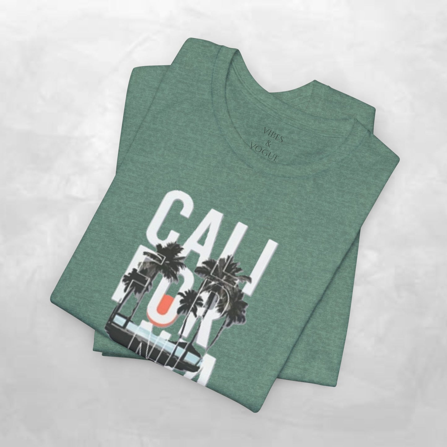 California Vibes Unisex Tee, Summer Fun T-Shirt, Casual Wear, Beach Day Shirt, Gift for Travelers, Holiday Fashion