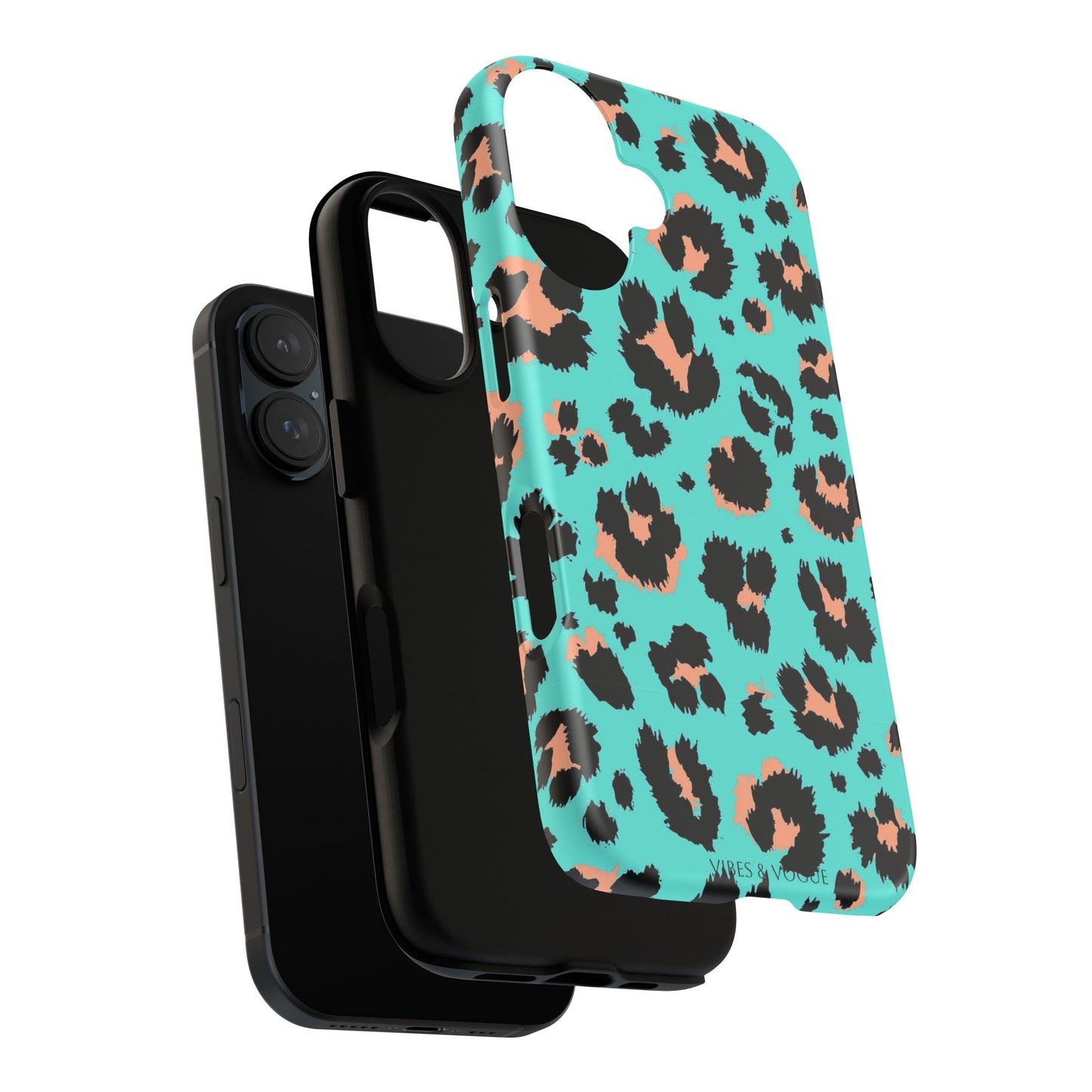 Leopard Print Phone Case, Tough Phone Case, Wild Style Accessory, Animal Print Cover, Stylish Phone Protection