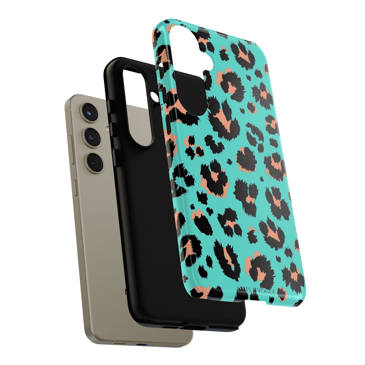 Leopard Print Phone Case, Tough Phone Case, Wild Style Accessory, Animal Print Cover, Stylish Phone Protection