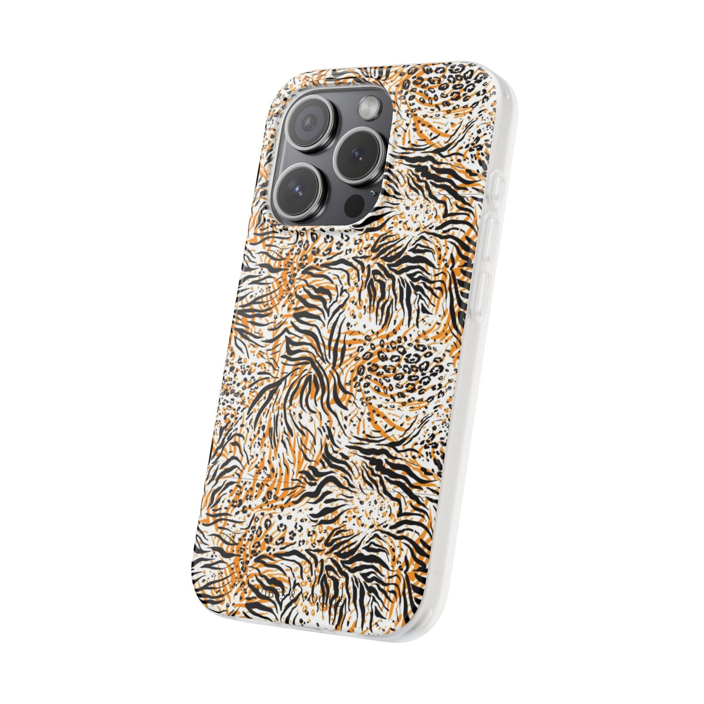 Wild Animal Print Flexi Case for iPhone - Fierce & Trendy Design