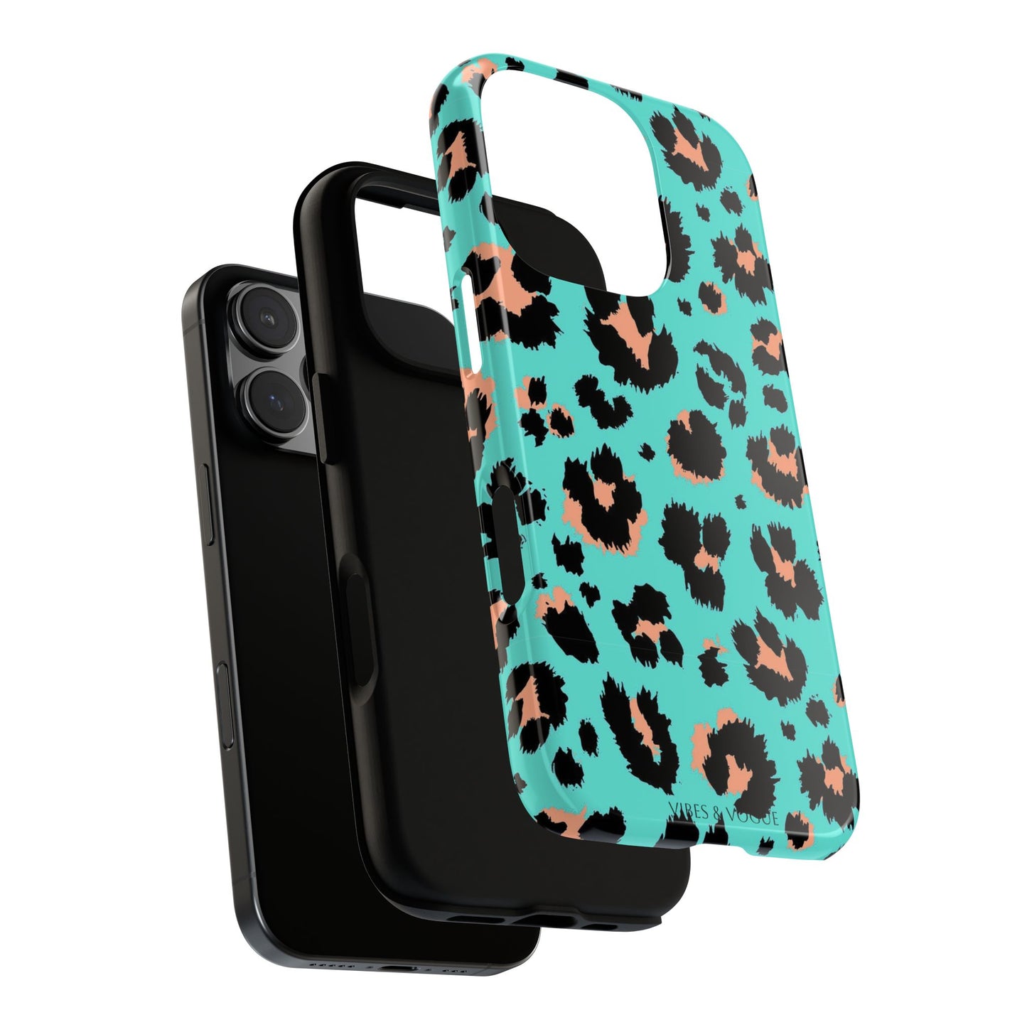 Leopard Print Phone Case, Tough Phone Case, Wild Style Accessory, Animal Print Cover, Stylish Phone Protection