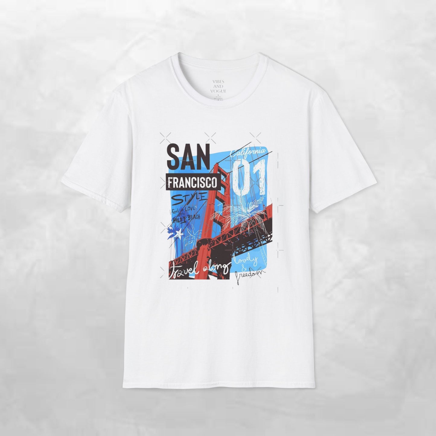 San Francisco Golden Gate Bridge Graphic T-Shirt — City Travel Tee