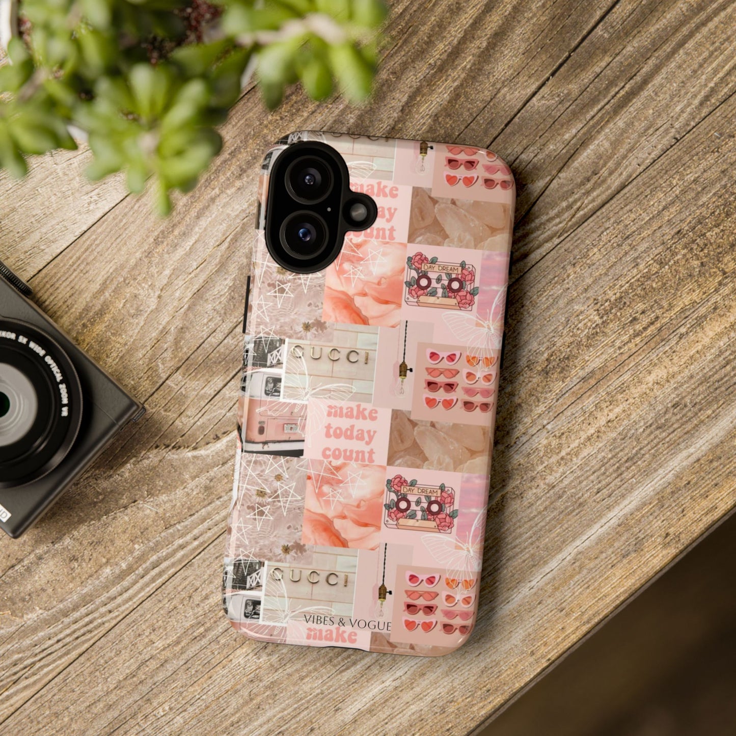 Stylish Phone Case for Trendsetters, Customizable Smartphone Cover, Vibes & Vogue Design, Floral Aesthetic Gift, Unique Tech Accessory