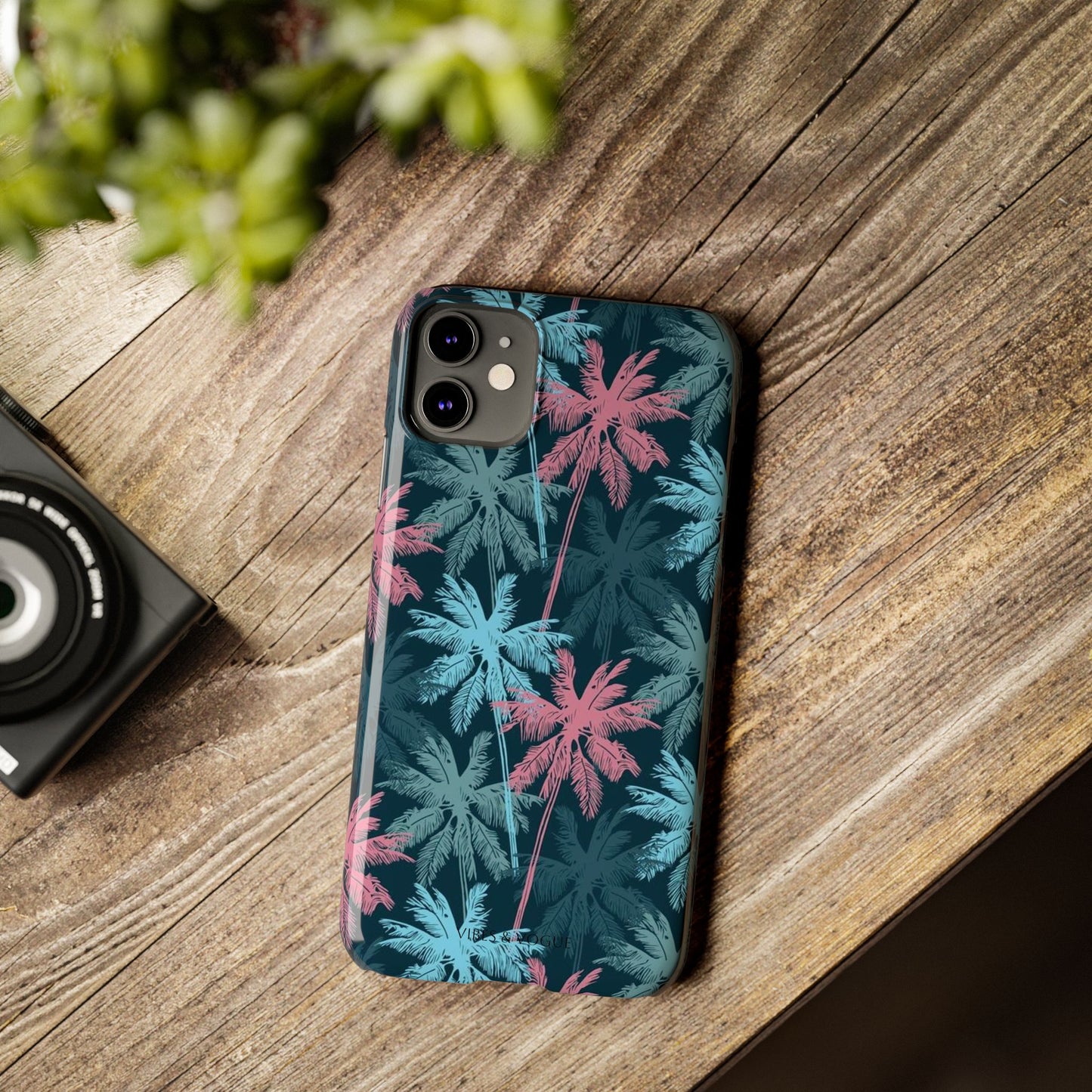 Tropical Vibes Slim Phone Case - Summer Botanical Design