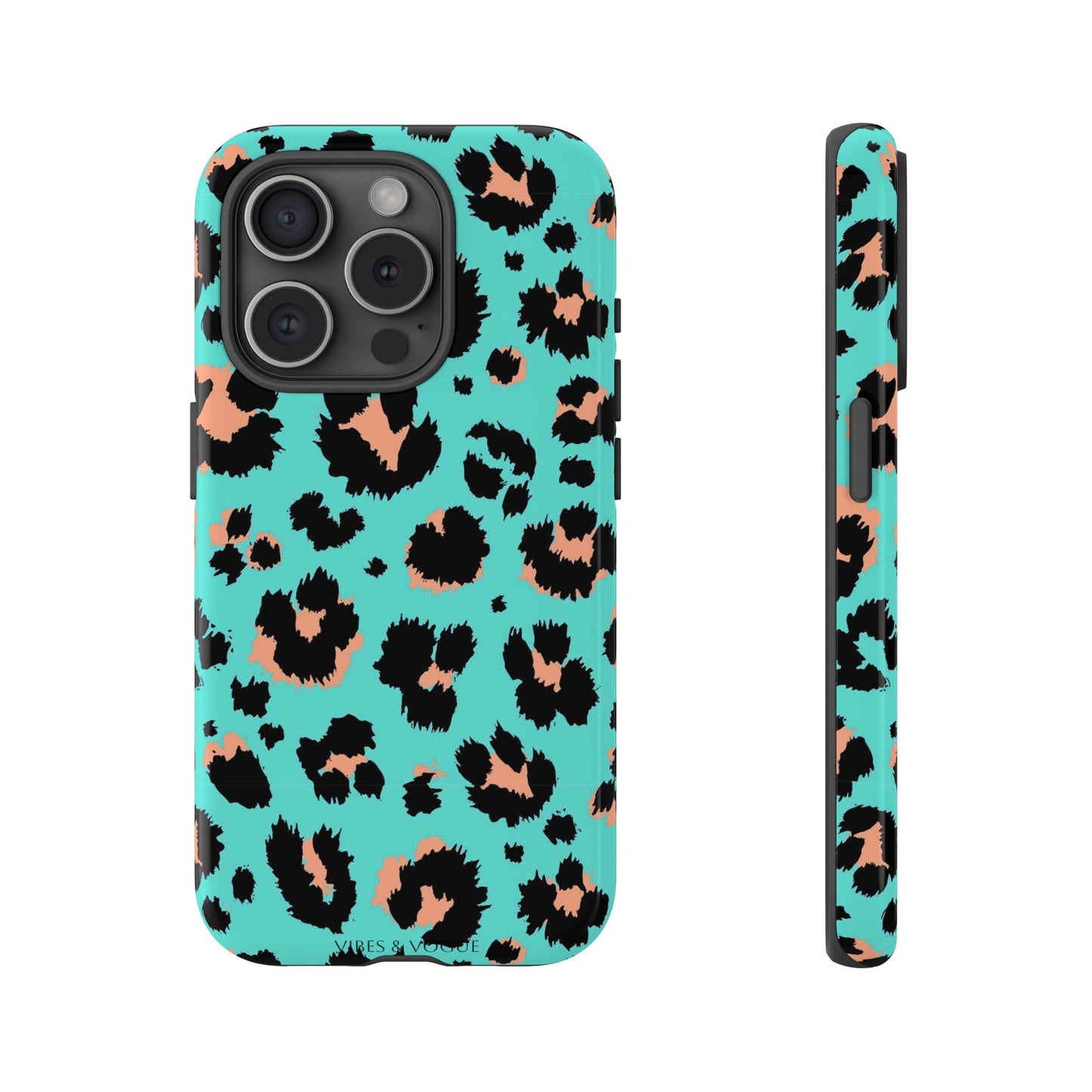Leopard Print Phone Case, Tough Phone Case, Wild Style Accessory, Animal Print Cover, Stylish Phone Protection