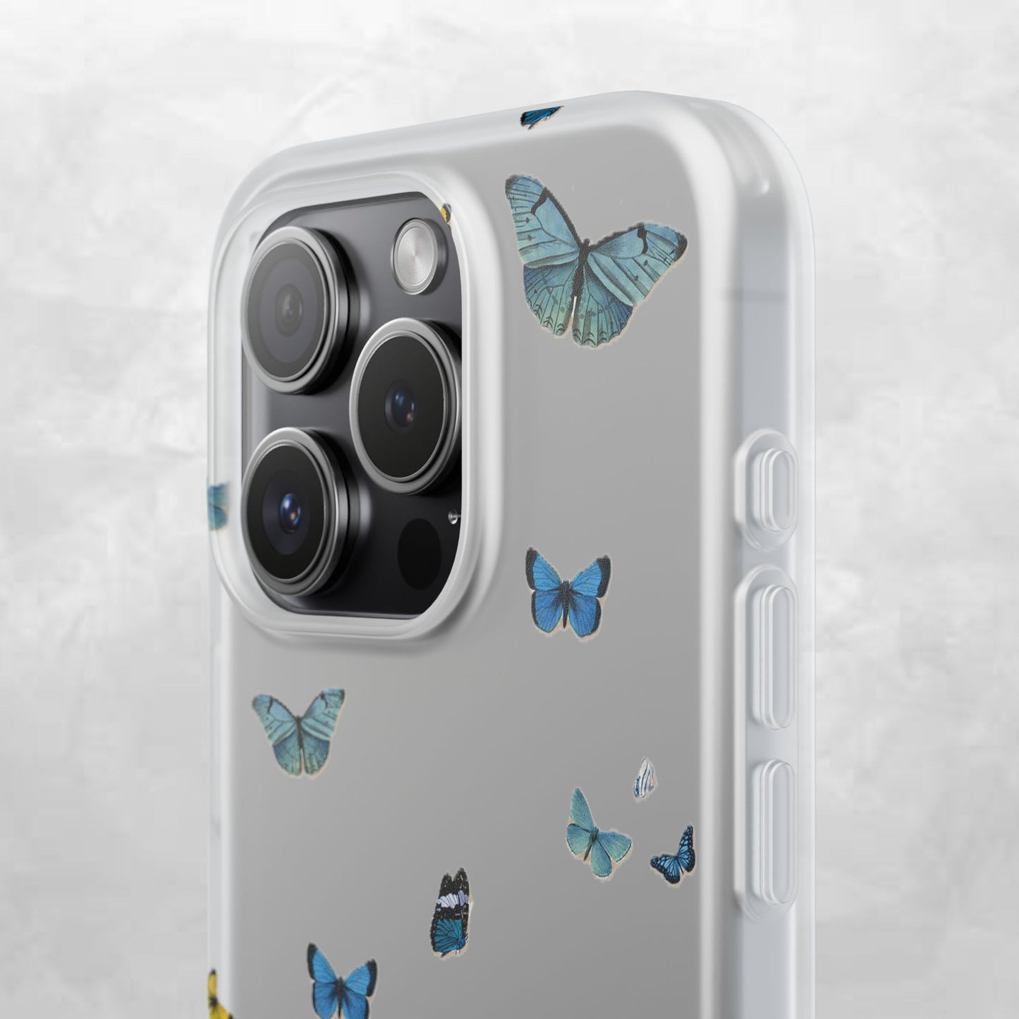 Butterfly Vibes Phone Case, Flexible Phone Cover, Elegant Phone Accessory, Gift for Nature Lovers, Spring Decor, Eco-Friendly Case