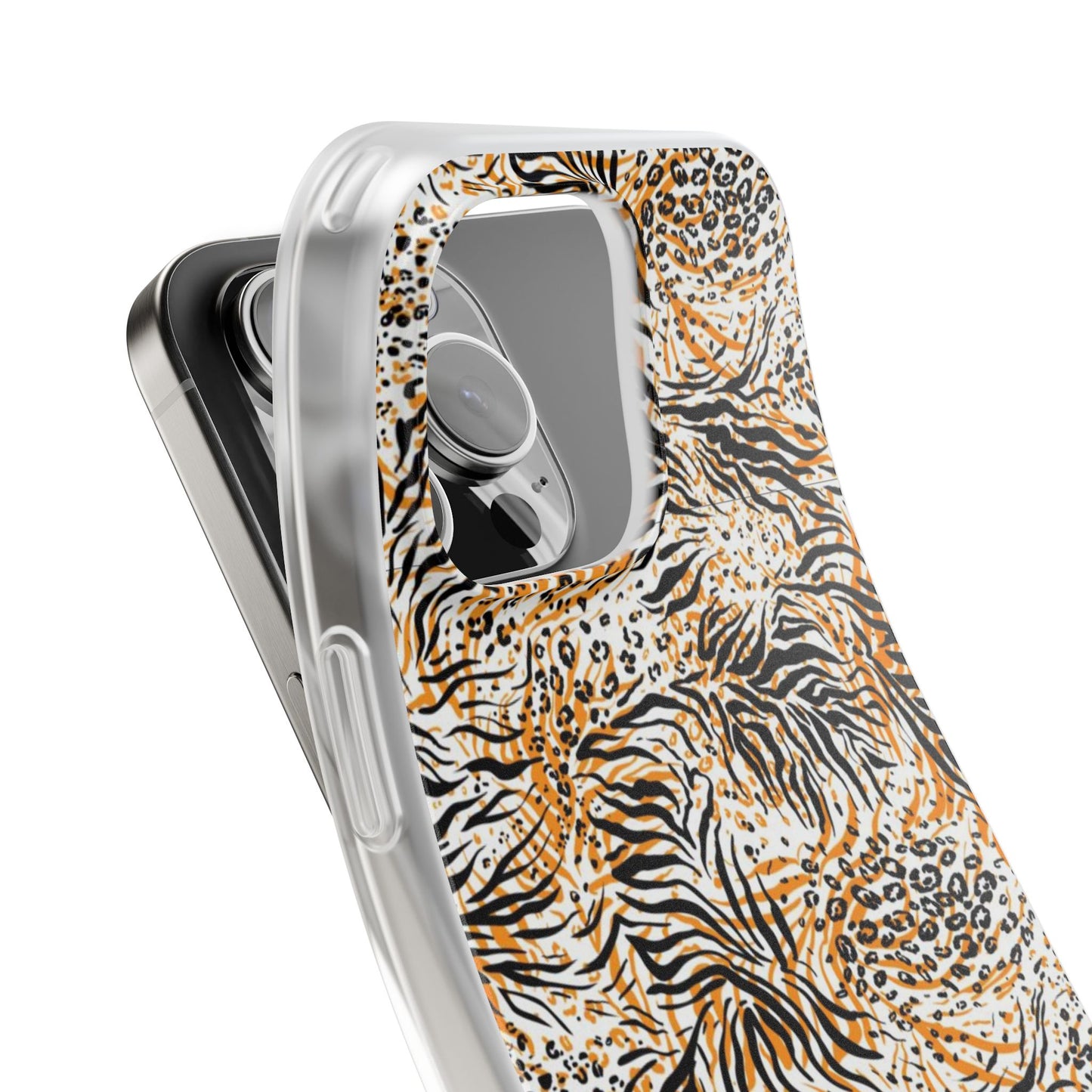 Wild Animal Print Flexi Case for iPhone - Fierce & Trendy Design
