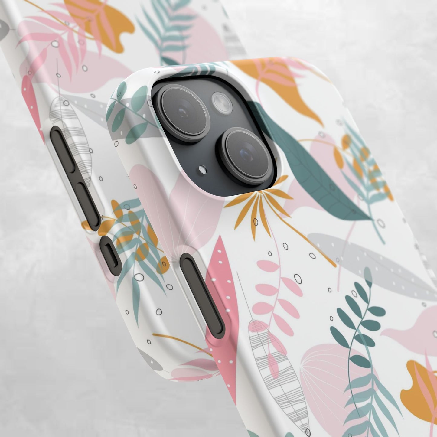 Floral Snap Case - Stylish Phone Protector with Botanical Design