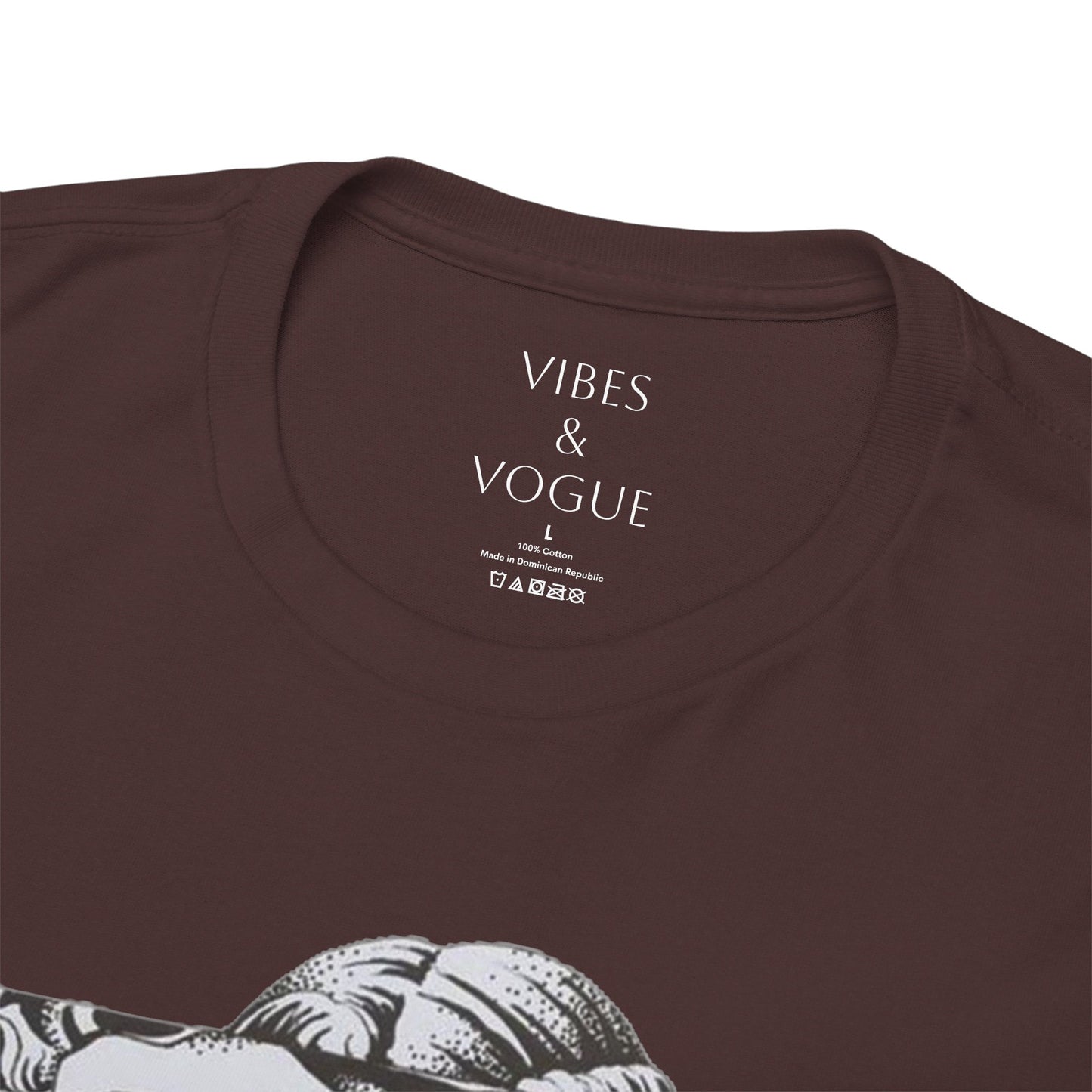 Artistic Unisex Heavy Cotton Tee – Abstract Face Design