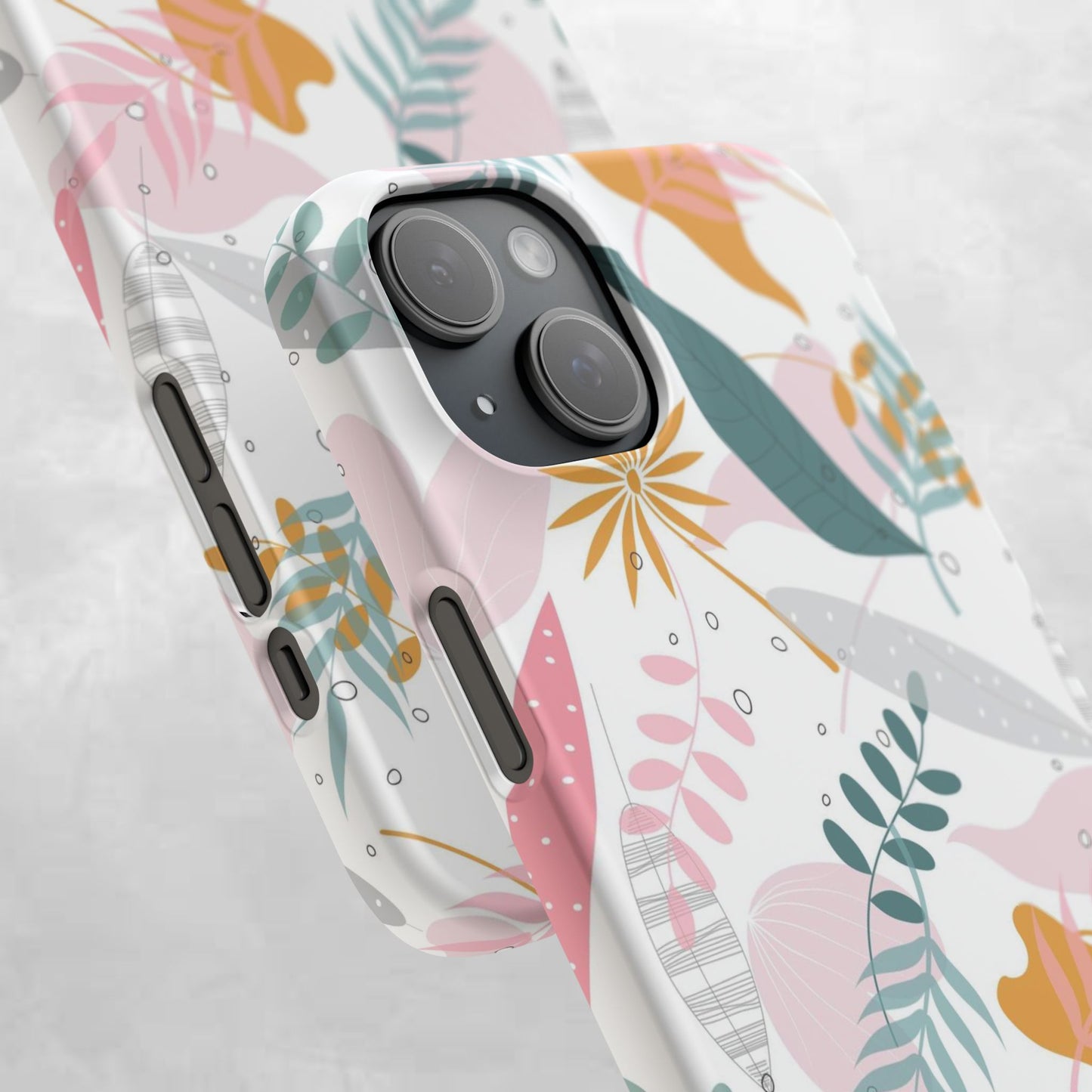 Floral Snap Case - Stylish Phone Protector with Botanical Design