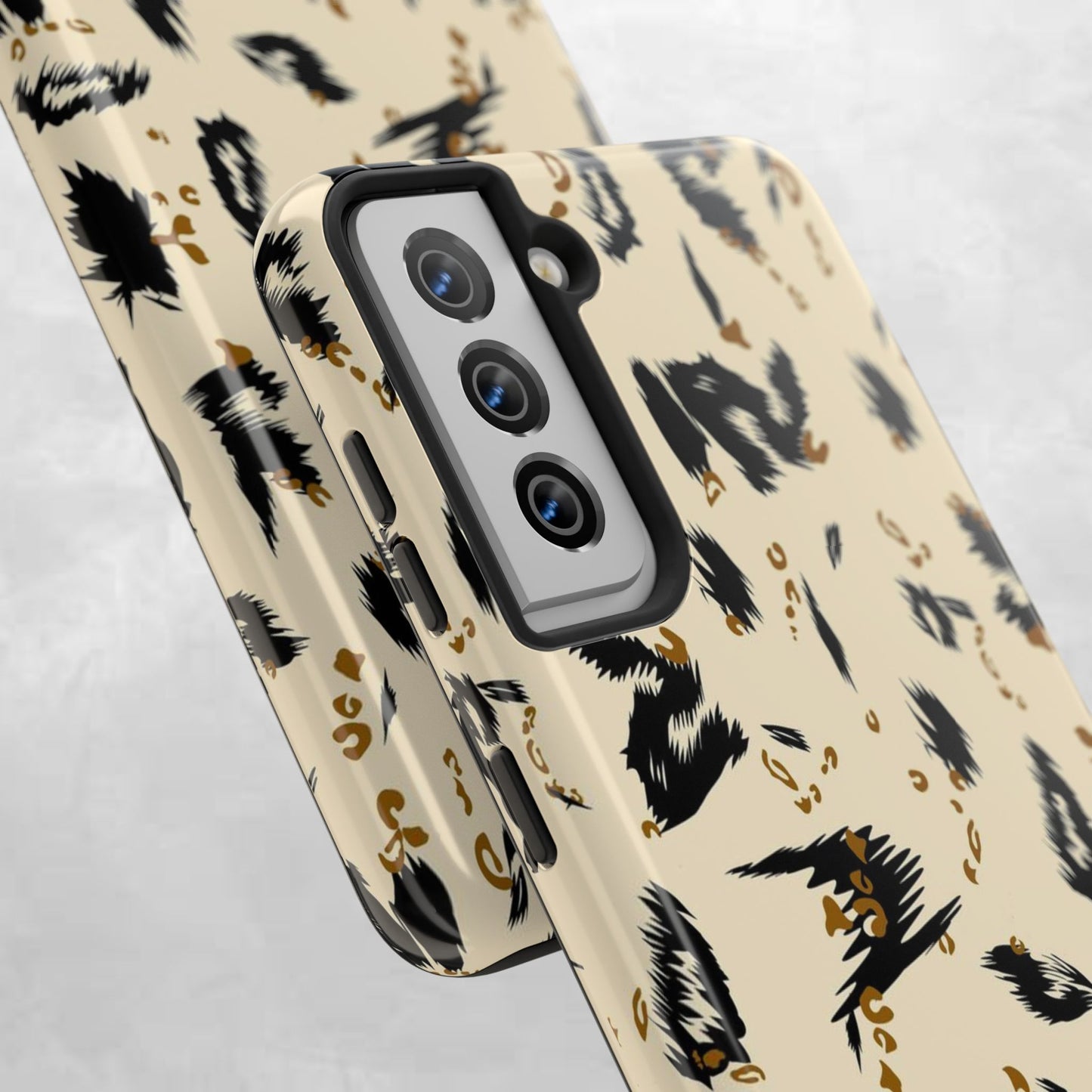 Leopard Splash Tough Phone Case — Protective Animal Print iPhone Cover