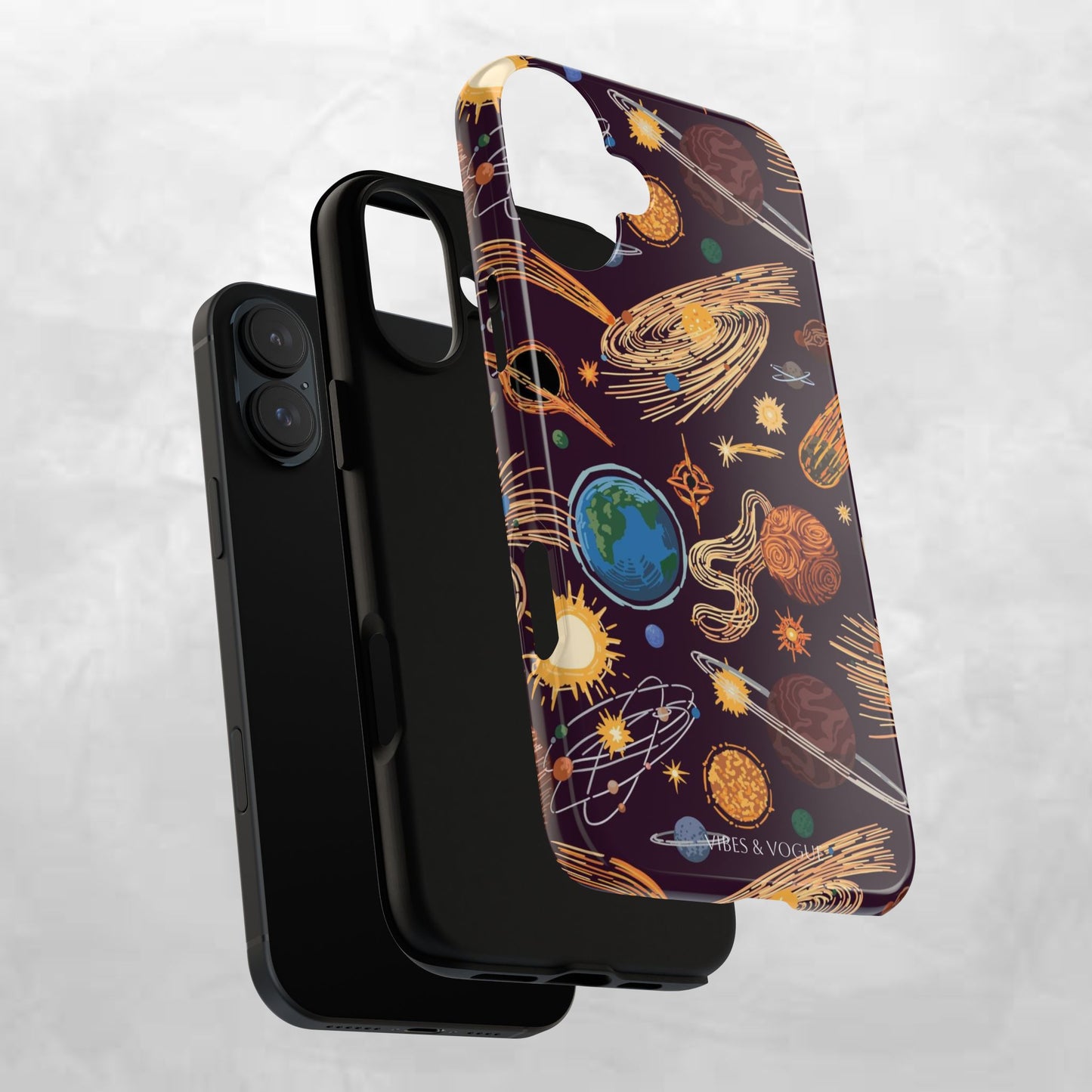 Space-Themed Phone Case - Cosmic Galaxy Design, Durable Protective Cover, Unique Gift, Celestial Lover's Accessory