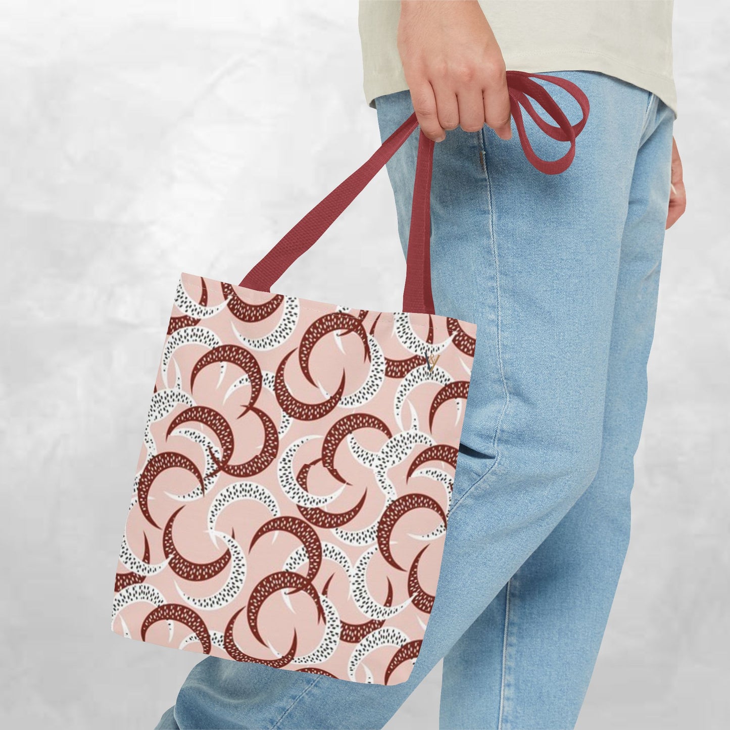 Chic Patterned Tote Bag, Stylish Grocery Bag, Reusable Shopping Tote, Eco-Friendly Handbag, Casual Daily Accessories