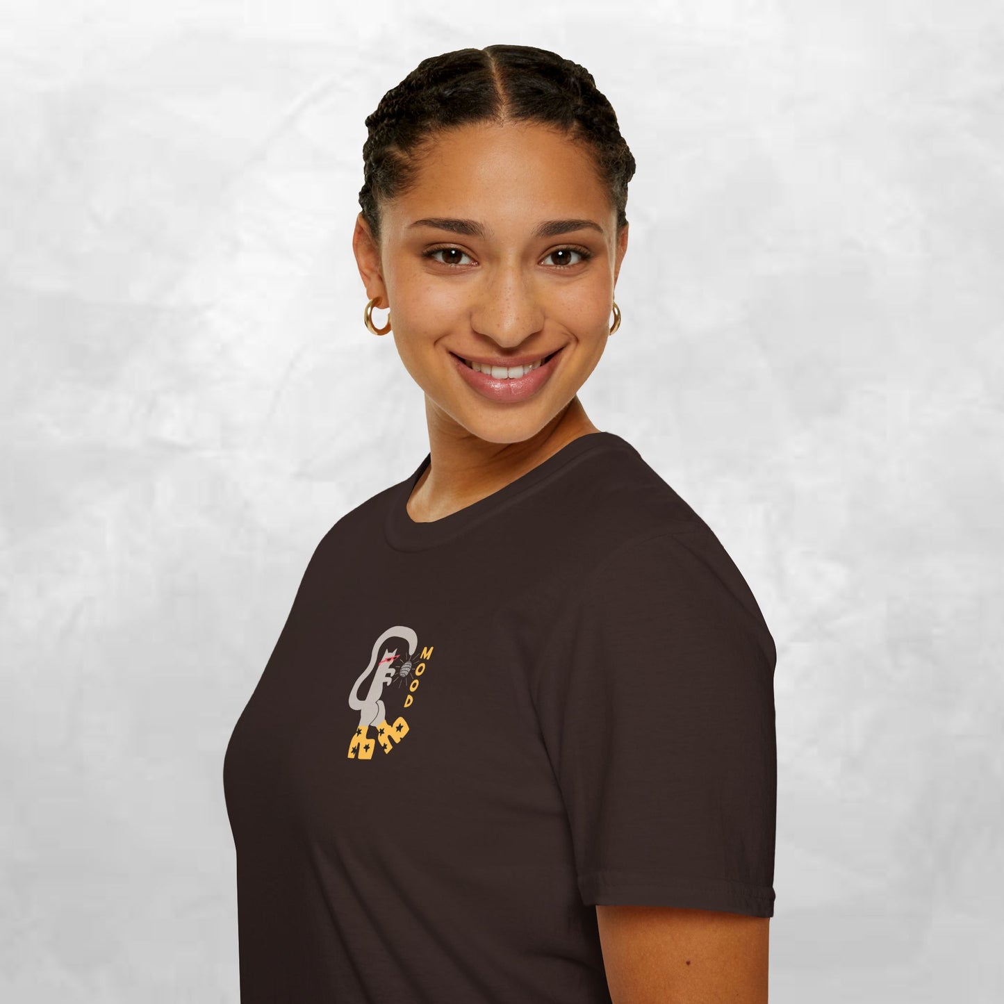 Ghost & Sunflowers T-Shirt — Cute Minimal Halloween Tee