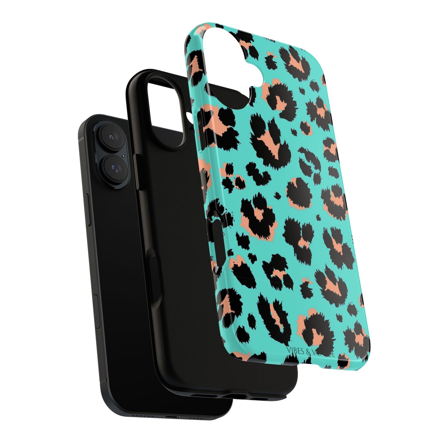 Leopard Print Phone Case, Tough Phone Case, Wild Style Accessory, Animal Print Cover, Stylish Phone Protection