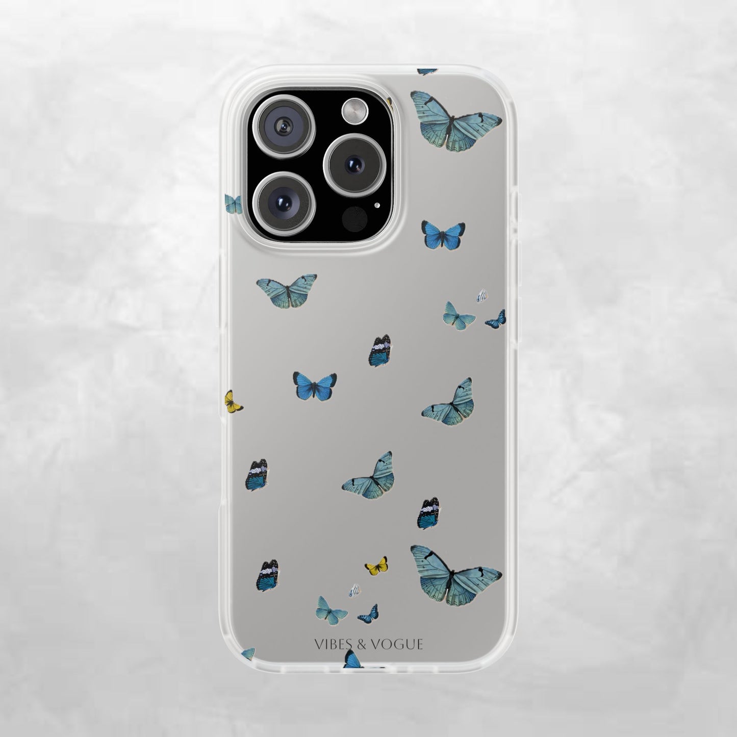 Butterfly Vibes Phone Case, Flexible Phone Cover, Elegant Phone Accessory, Gift for Nature Lovers, Spring Decor, Eco-Friendly Case