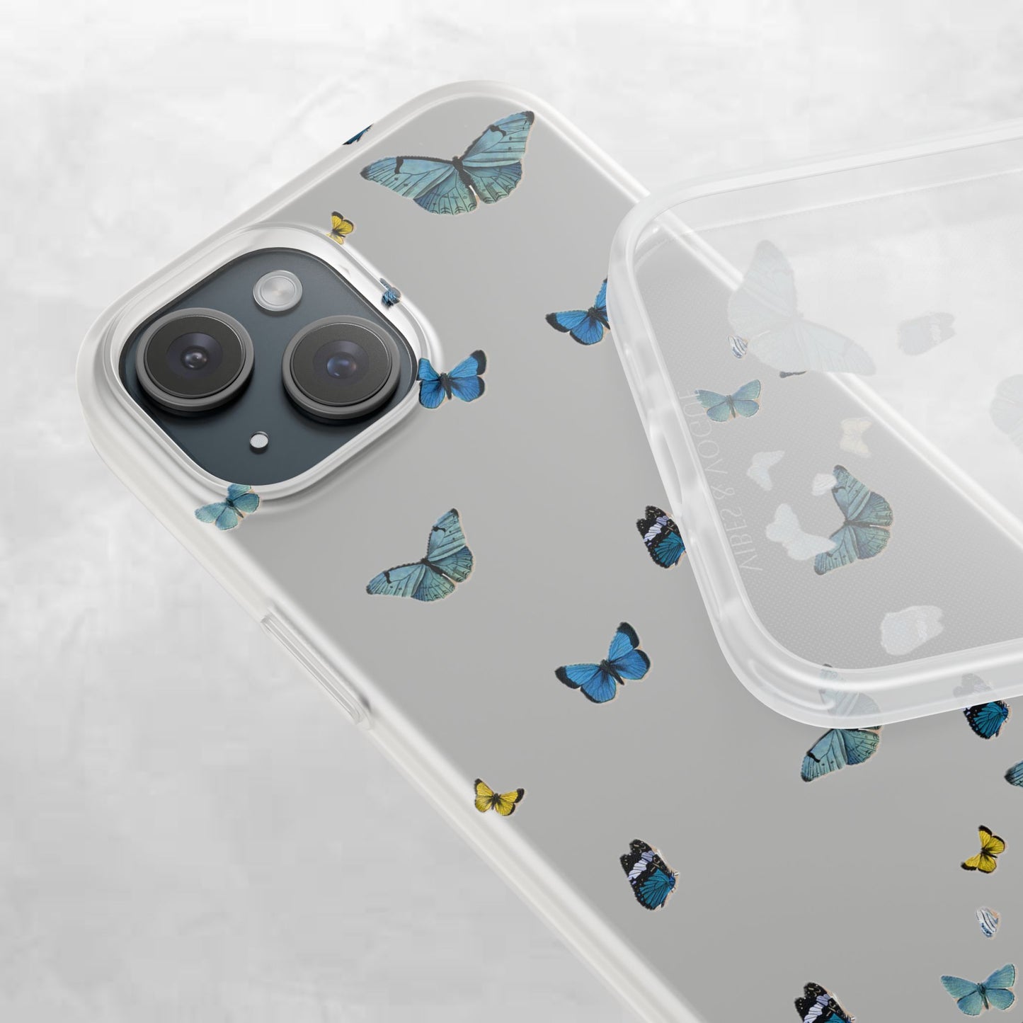 Butterfly Vibes Phone Case, Flexible Phone Cover, Elegant Phone Accessory, Gift for Nature Lovers, Spring Decor, Eco-Friendly Case