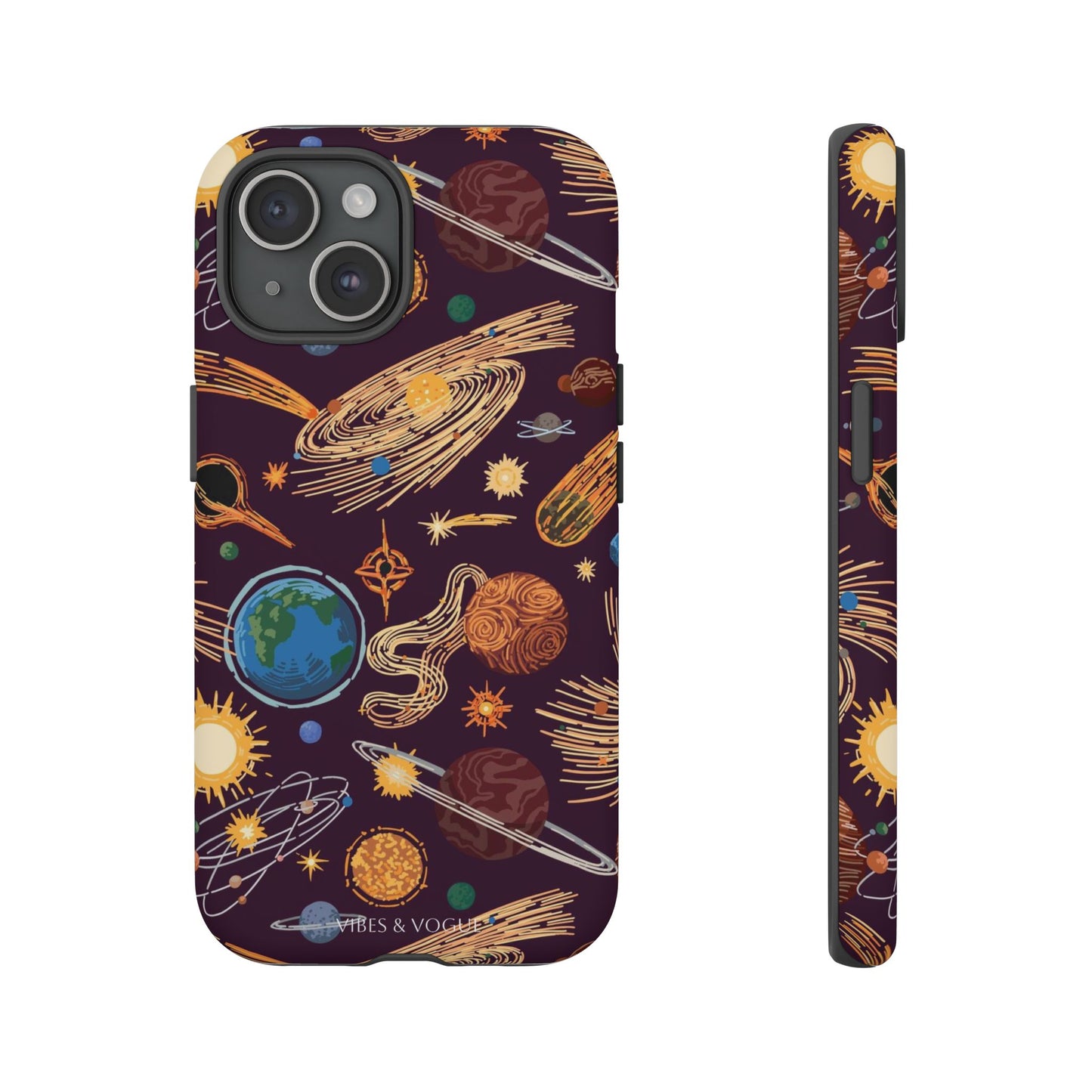 Space-Themed Phone Case - Cosmic Galaxy Design, Durable Protective Cover, Unique Gift, Celestial Lover's Accessory