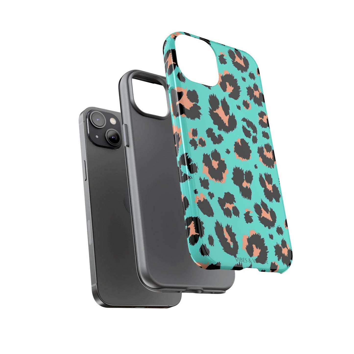 Leopard Print Phone Case, Tough Phone Case, Wild Style Accessory, Animal Print Cover, Stylish Phone Protection