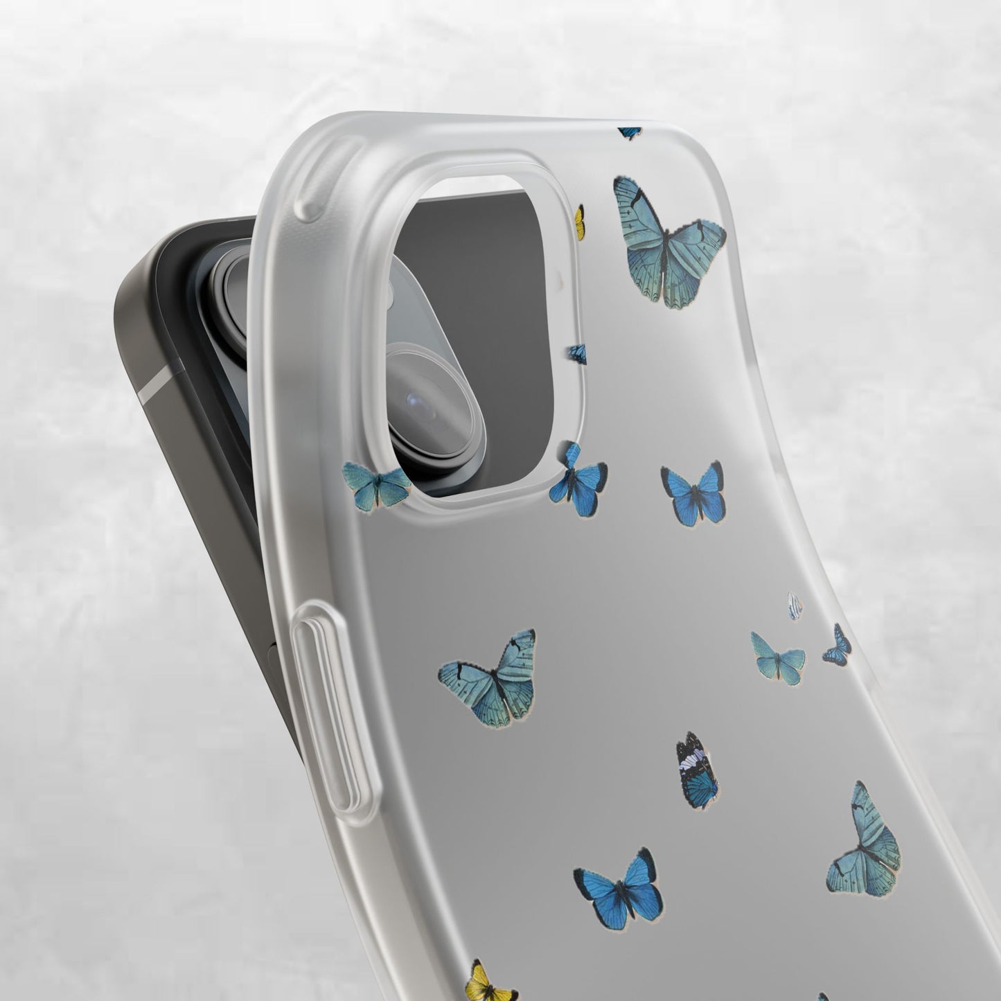 Butterfly Vibes Phone Case, Flexible Phone Cover, Elegant Phone Accessory, Gift for Nature Lovers, Spring Decor, Eco-Friendly Case