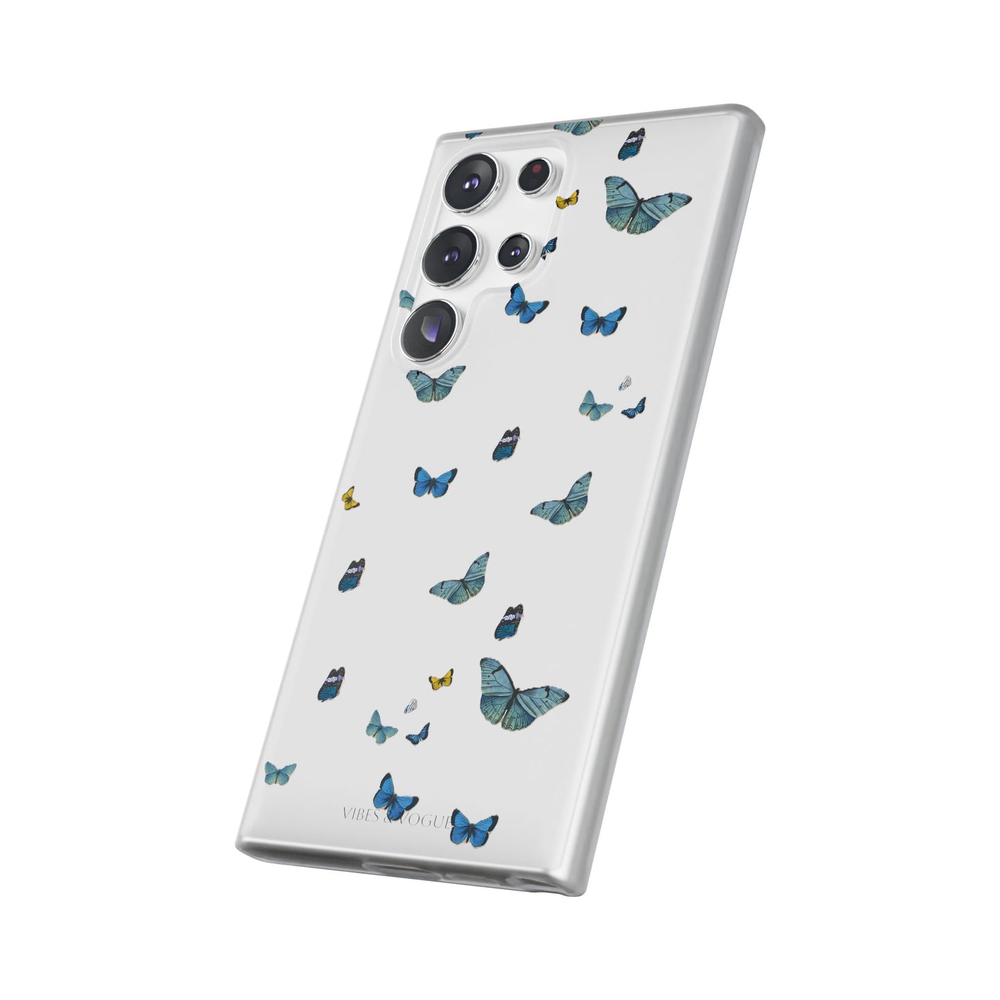 Butterfly Vibes Phone Case, Flexible Phone Cover, Elegant Phone Accessory, Gift for Nature Lovers, Spring Decor, Eco-Friendly Case