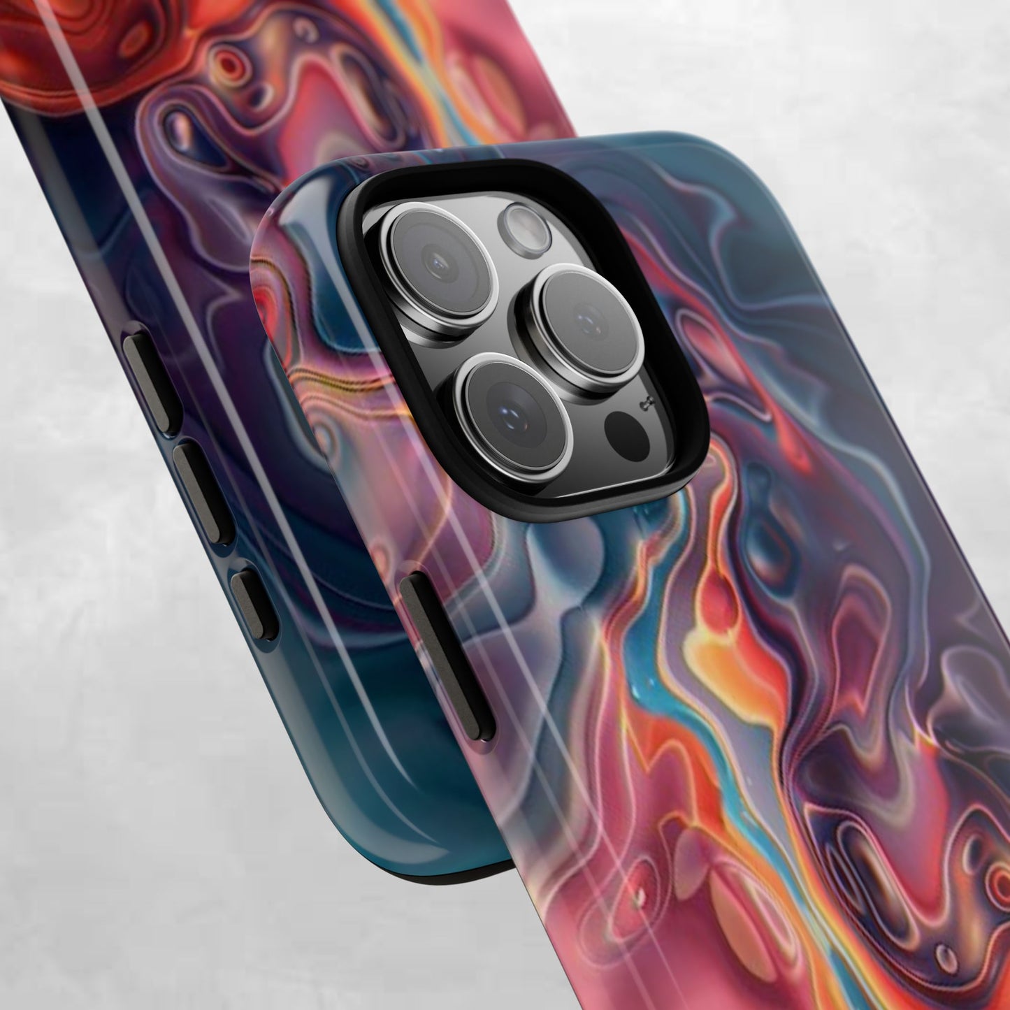 Colorful Phone Case, Abstract Print Cover, Tough Cases for Protection, Gift for Her, Modern Design, Trendy Mobile Accessory