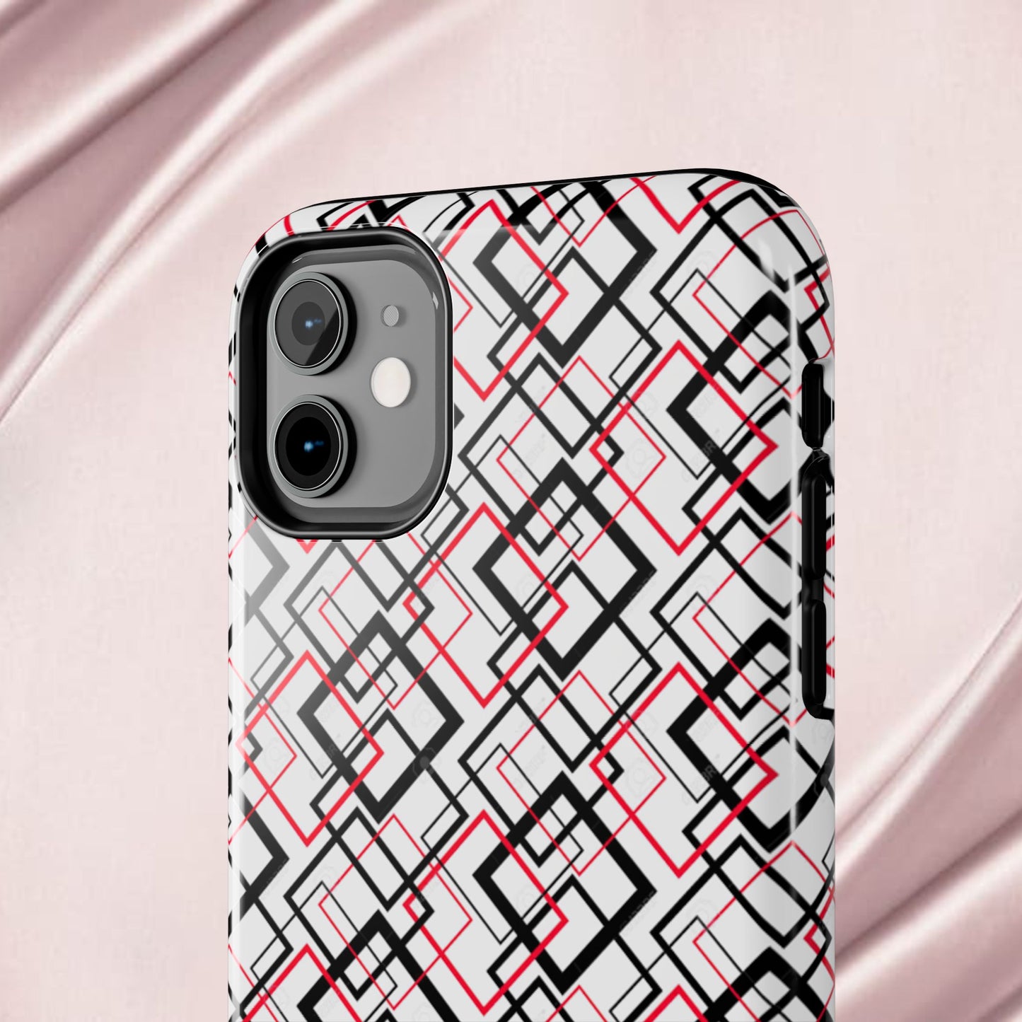 Stylish Geometric Tough Phone Case - Modern Design for Trendsetters