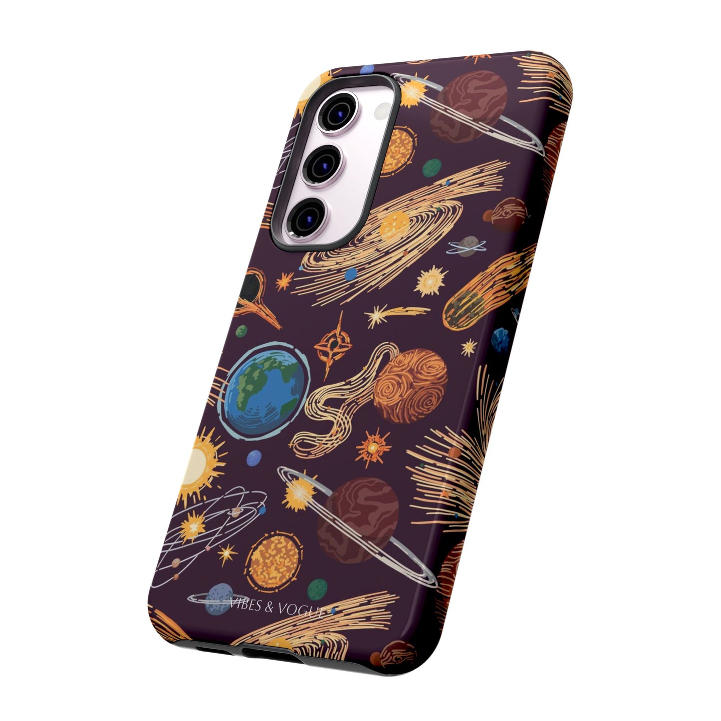 Space-Themed Phone Case - Cosmic Galaxy Design, Durable Protective Cover, Unique Gift, Celestial Lover's Accessory
