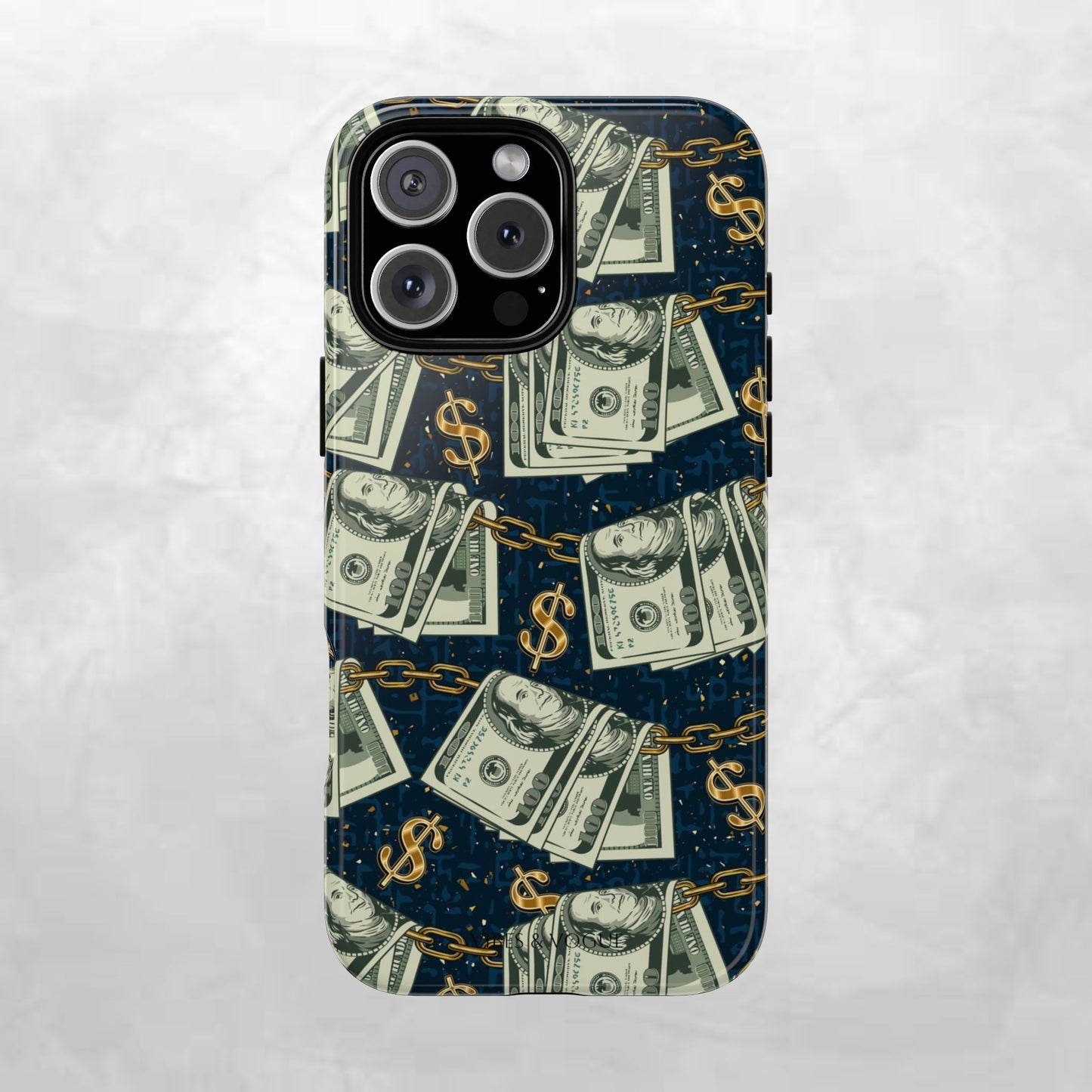 Money Motivation Phone Case, Tough Cases for iPhone, Money Design Phone Accessory, Trendy Tech Gifts, Unique Phone Cover