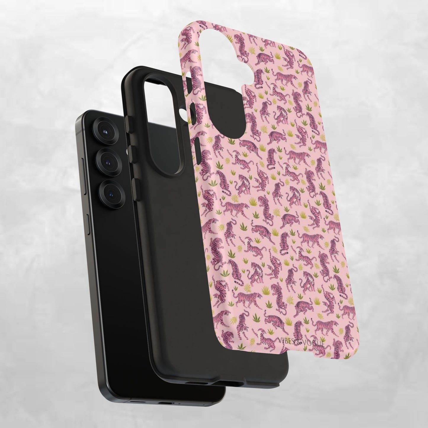 Pink Tiger Pattern Phone Case - Tough Cases