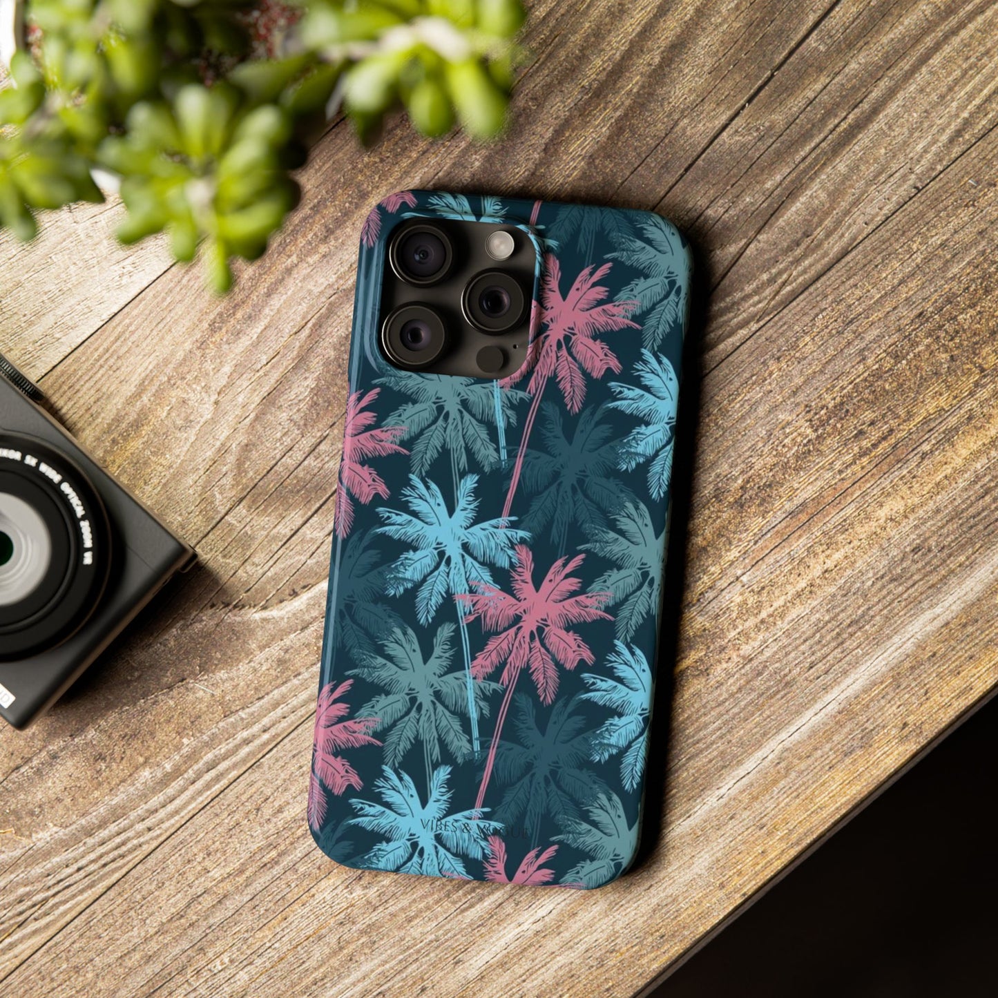 Tropical Vibes Slim Phone Case - Summer Botanical Design