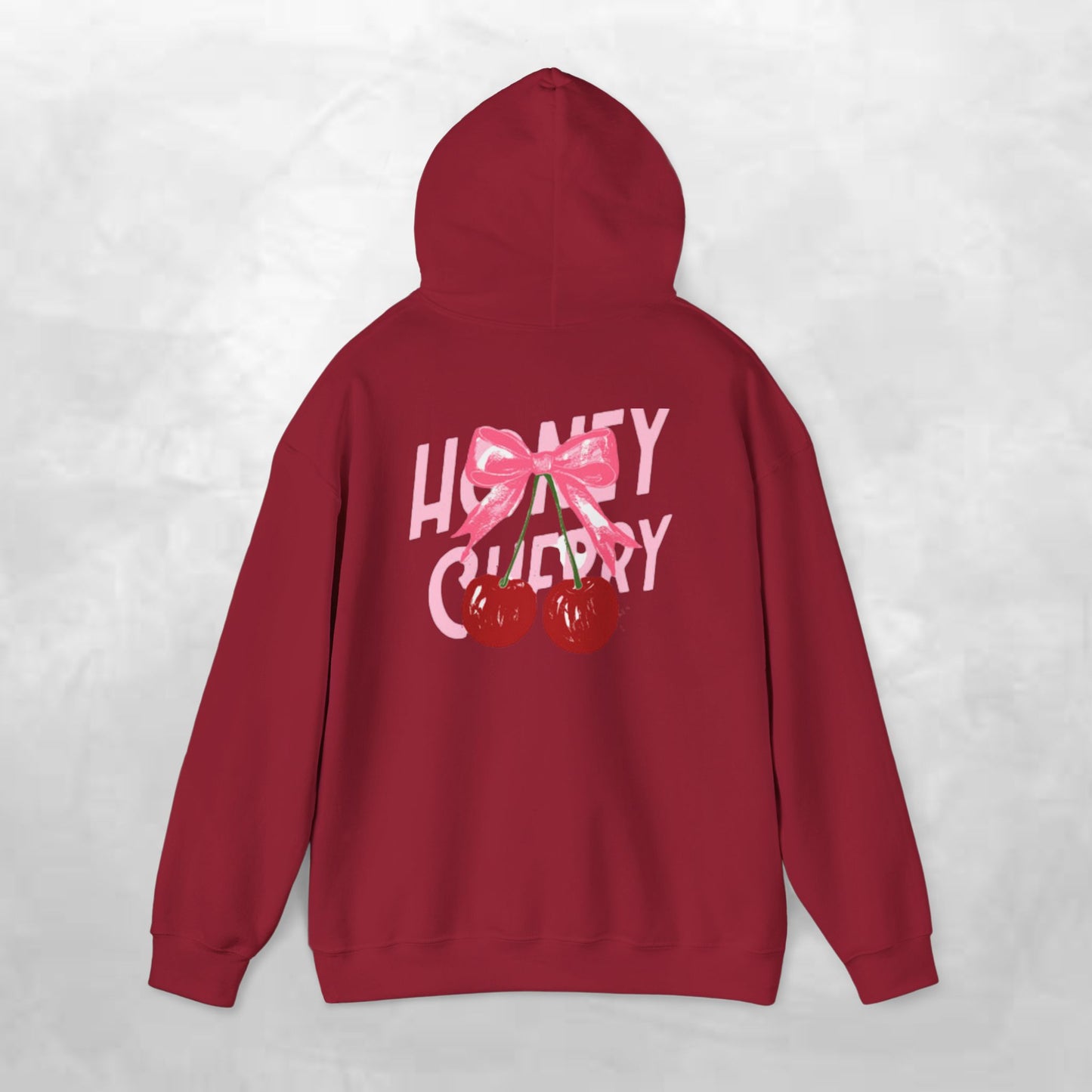 Cherry Bow Unisex Hoodie - Sweet, Cozy Style for Spring, Casual Wear, Gift for Birthdays, Summer Fun, Festival Fashion