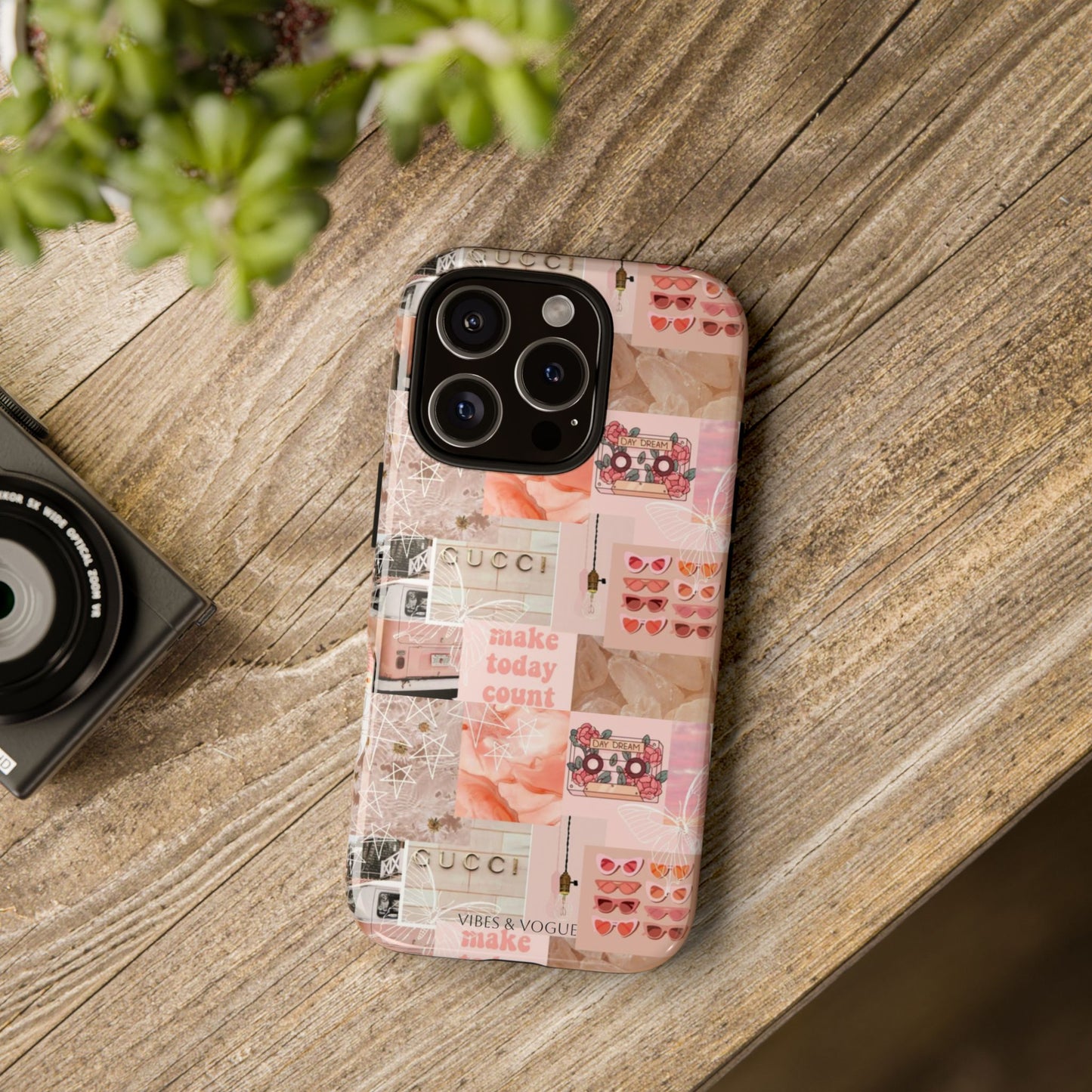 Stylish Phone Case for Trendsetters, Customizable Smartphone Cover, Vibes & Vogue Design, Floral Aesthetic Gift, Unique Tech Accessory