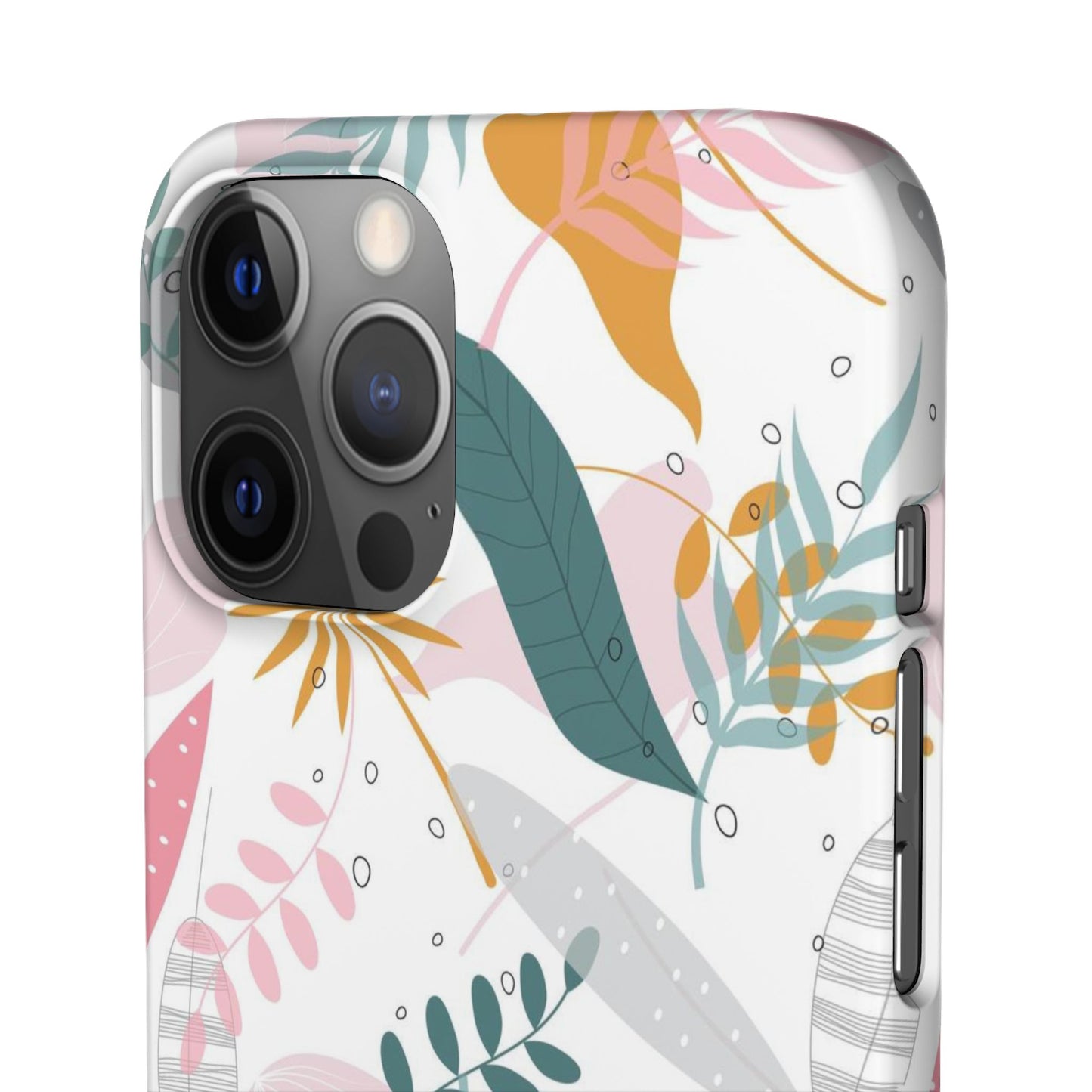 Floral Snap Case - Stylish Phone Protector with Botanical Design