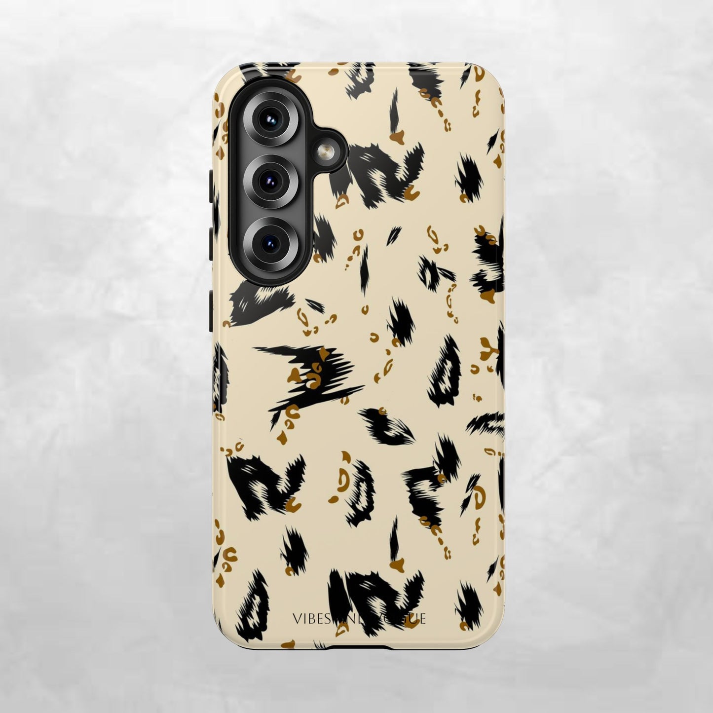 Leopard Splash Tough Phone Case — Protective Animal Print iPhone Cover