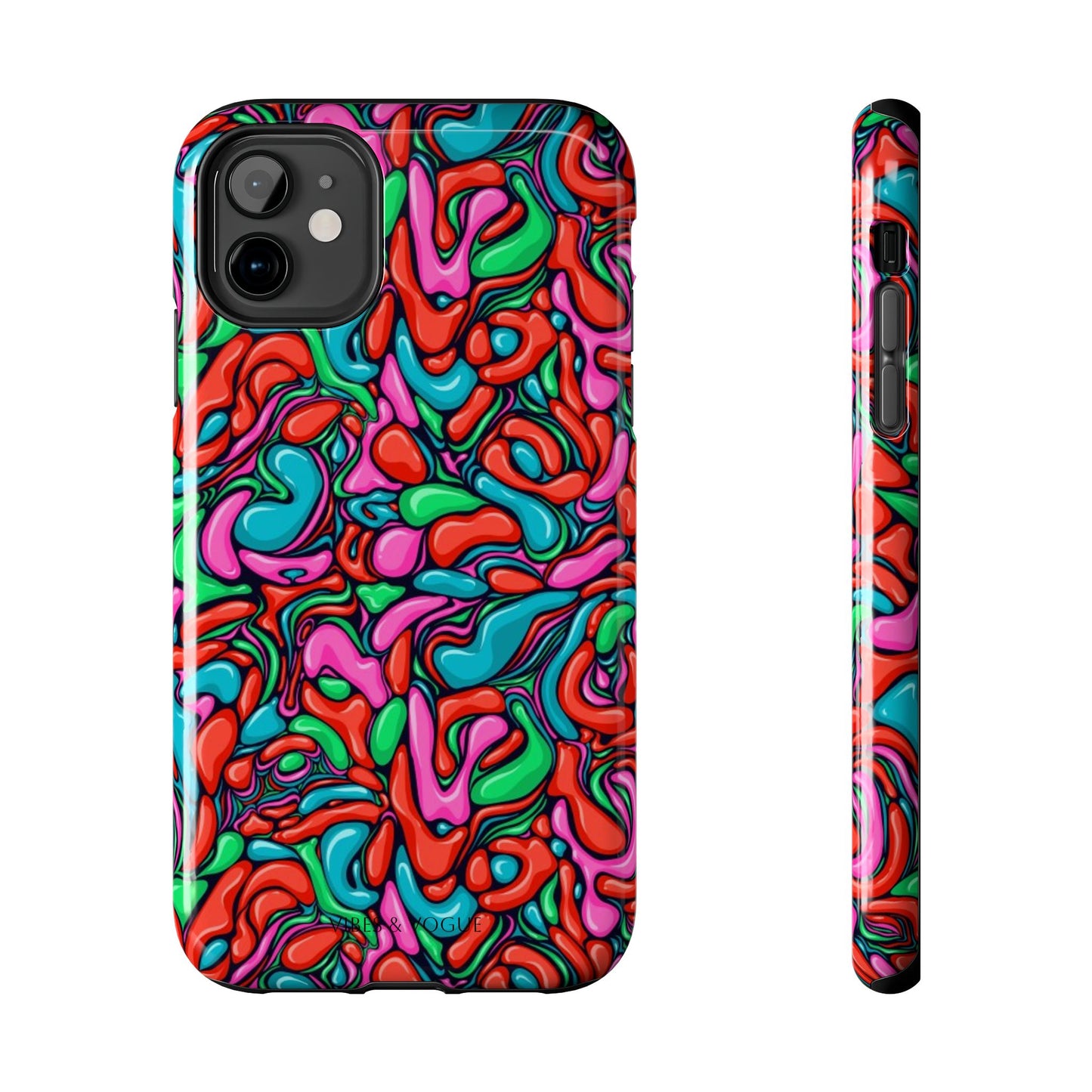 Vibrant Tough Phone Cases - Colorful Abstract Designs for Teens & Adults, Perfect Gift for Birthdays, Holidays, & Everyday Use