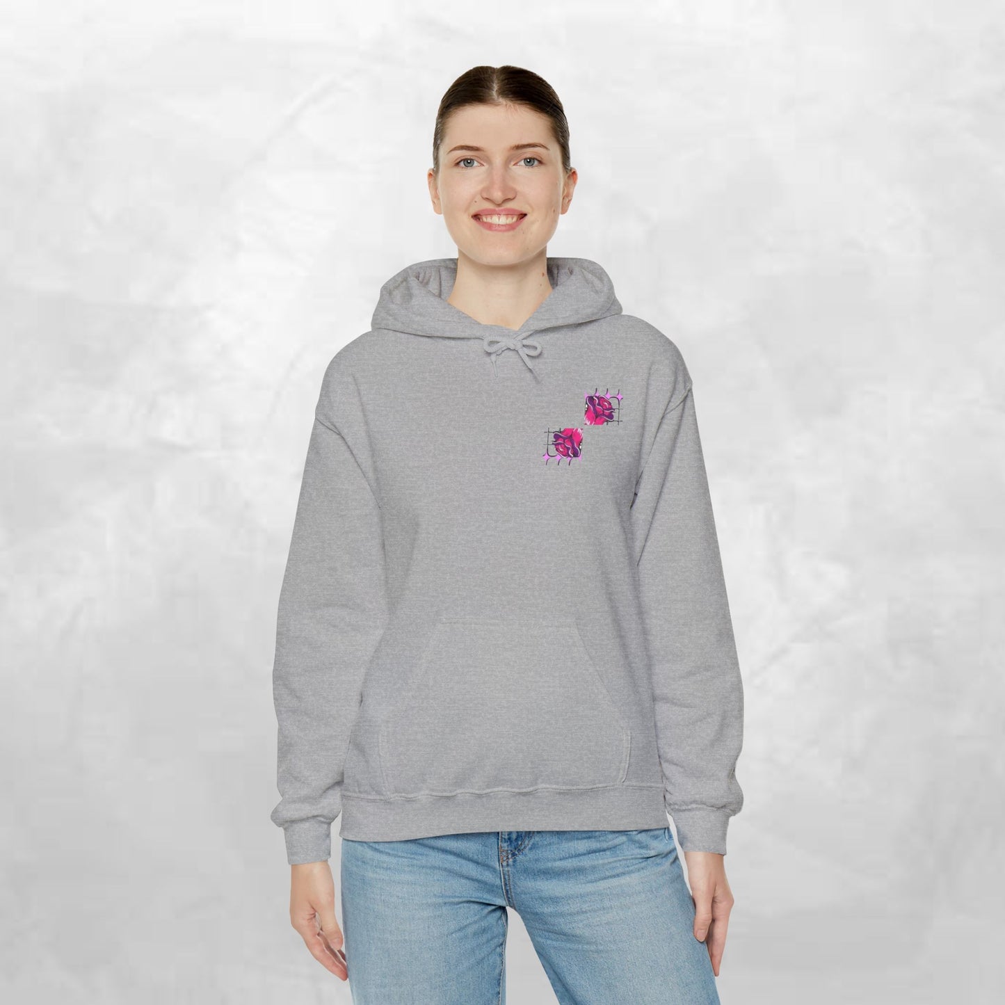 Intuitive Blooms Hoodie, Cozy Sweatshirt, Artistic Apparel, Unique Gift, Comfortable Fashion